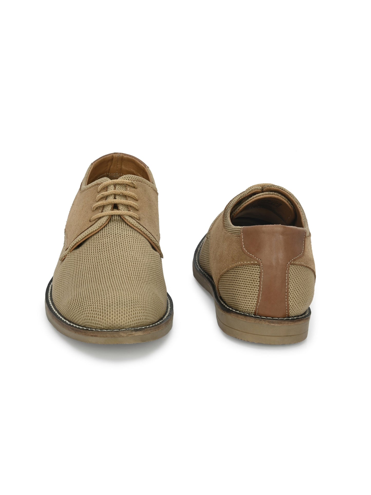 Men's Textured Lace-Up Derby Shoes