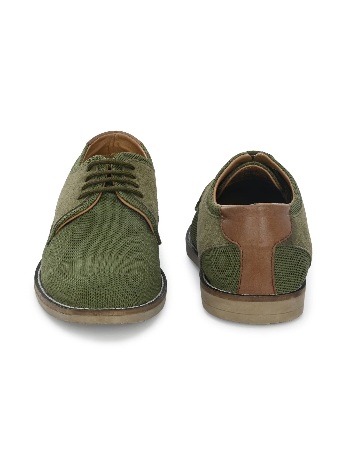 Men's Textured Lace-Up Derby Shoes