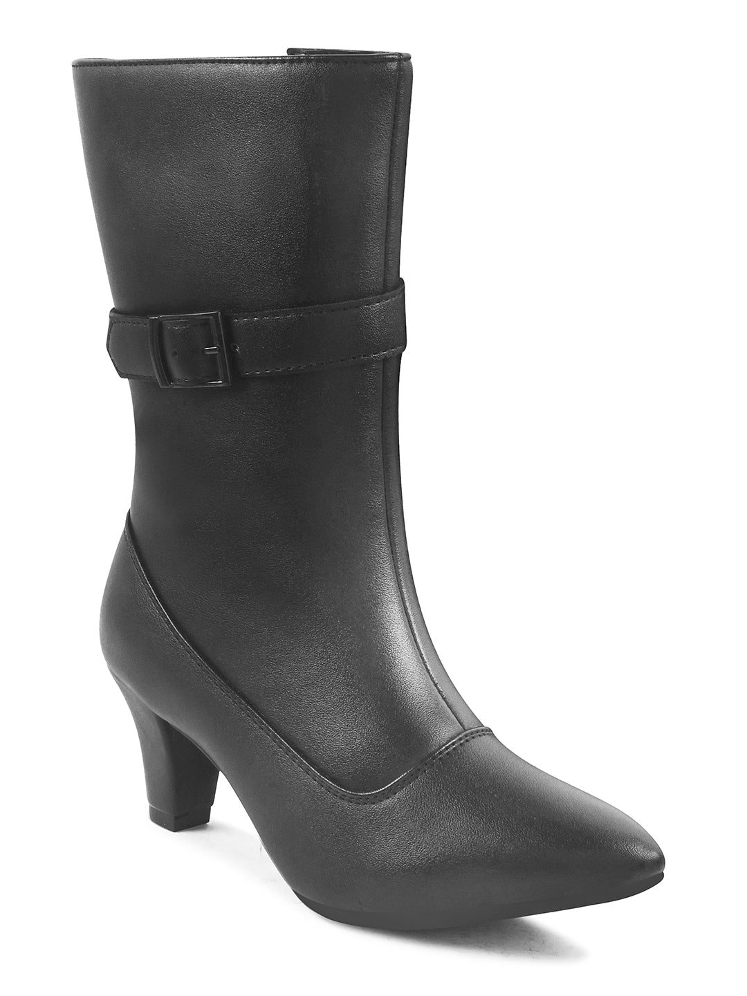 Women Black Casual Long Boots