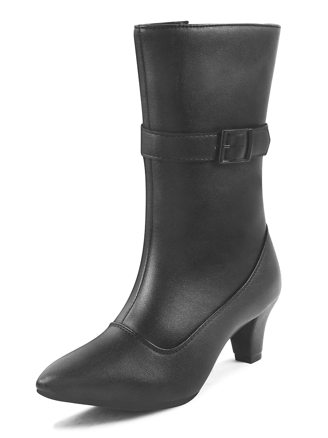 Women Black Casual Long Boots