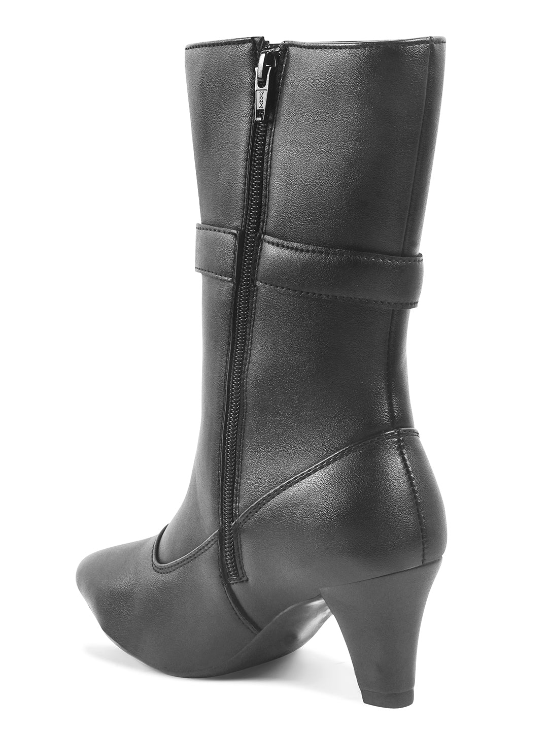 Women Black Casual Long Boots