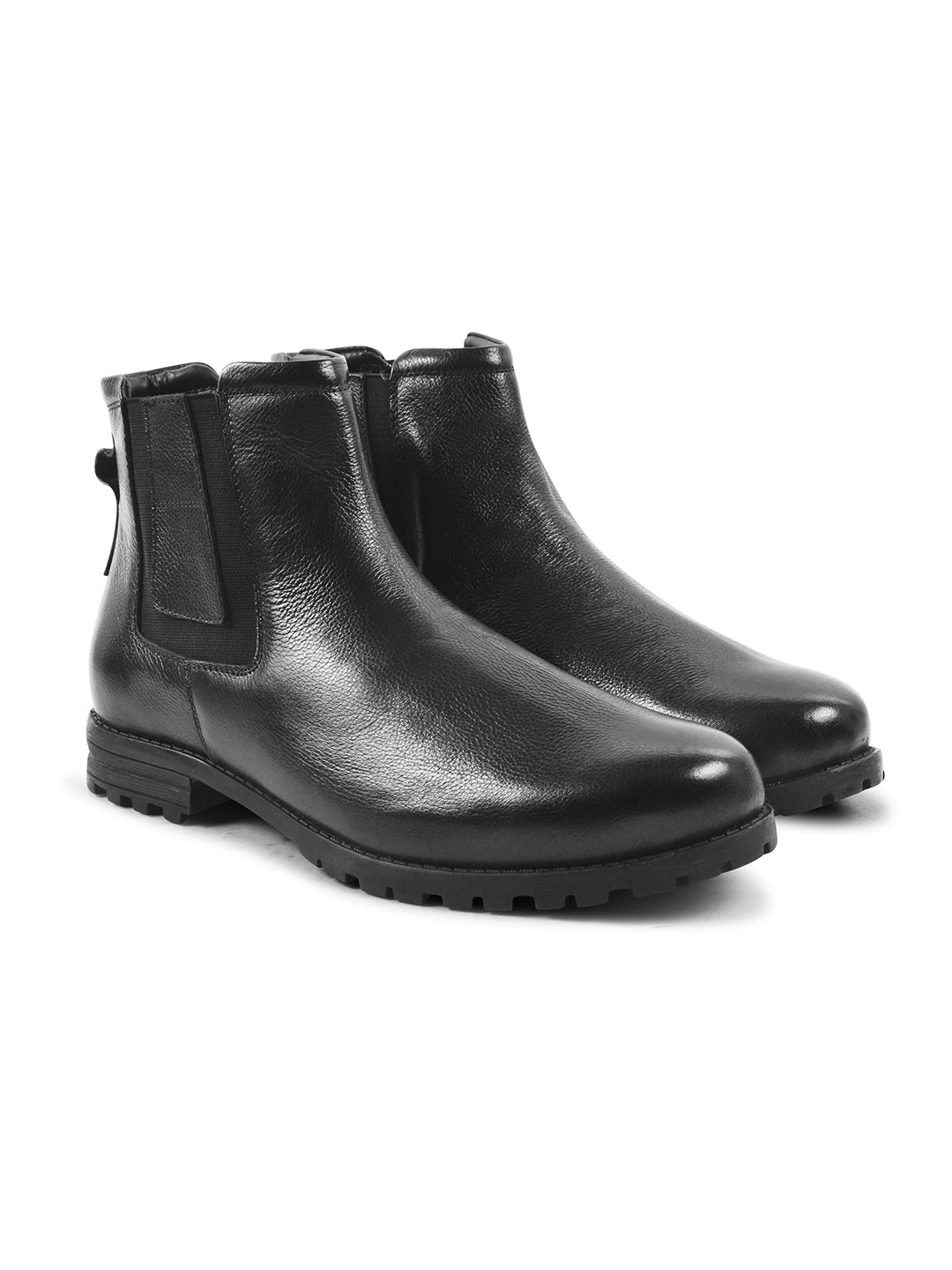 Men's Slip-On Leather Boots