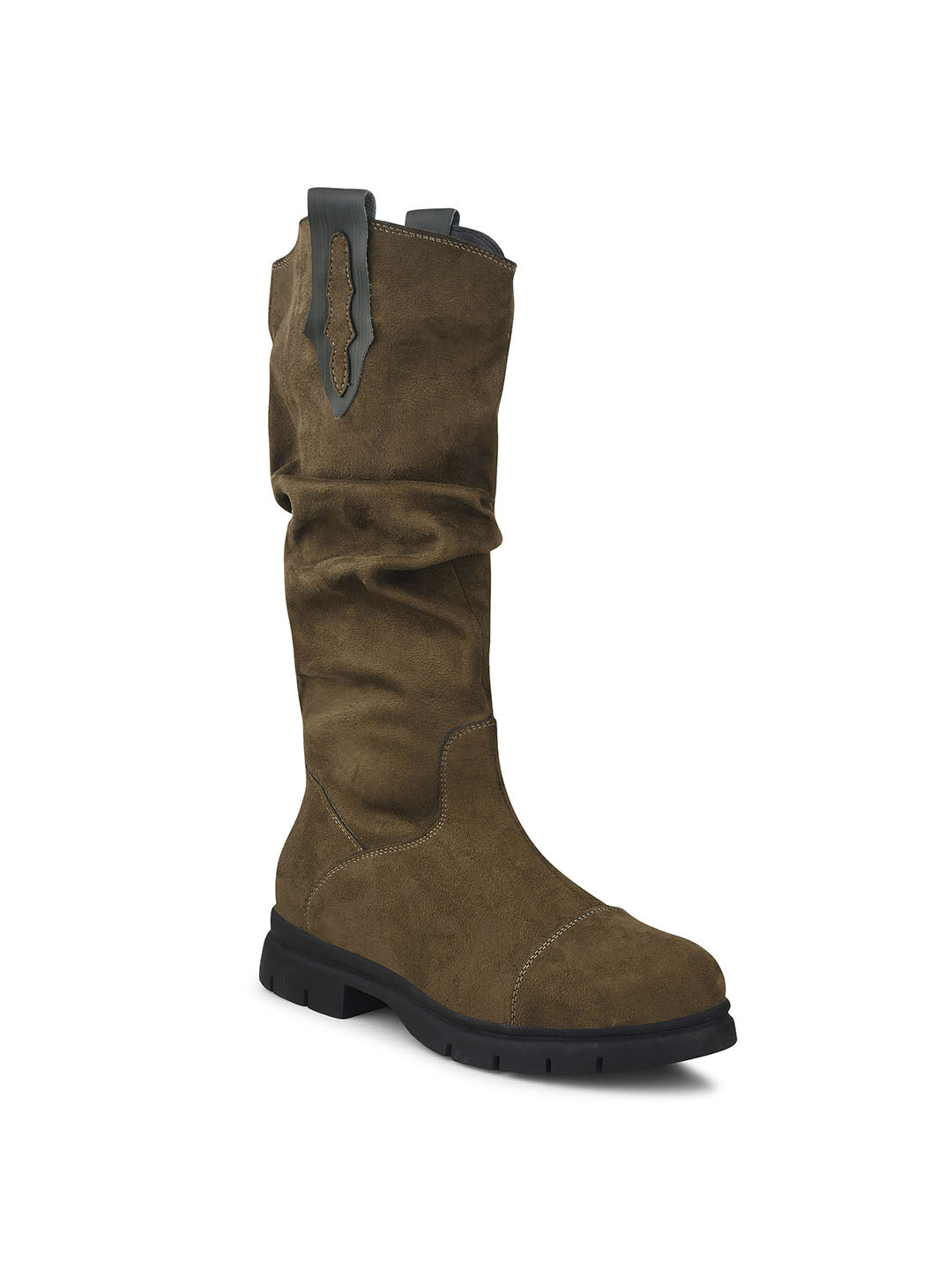 Women Green Casual Boots