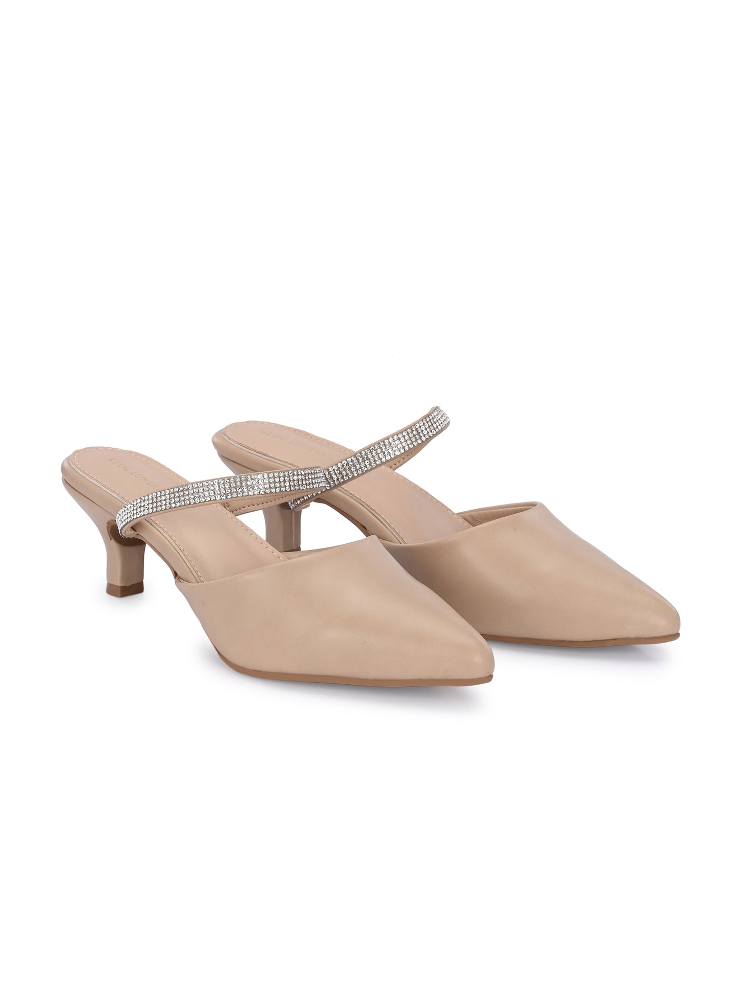 Women Black Block Pumps Heeled Sandals