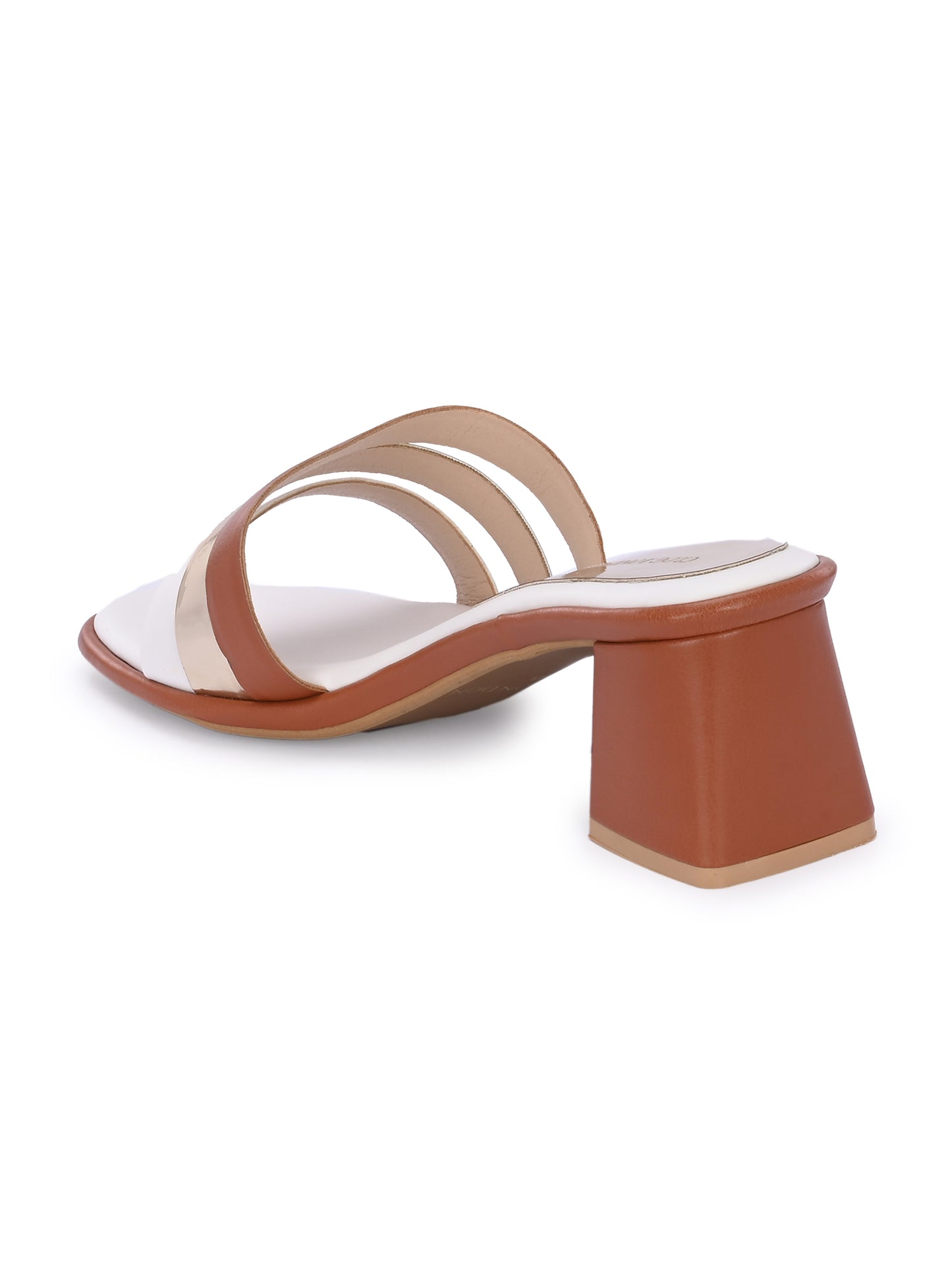 Women Tan Fashion Heels Sandals