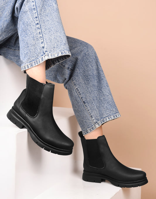 Women Black Casual Boots