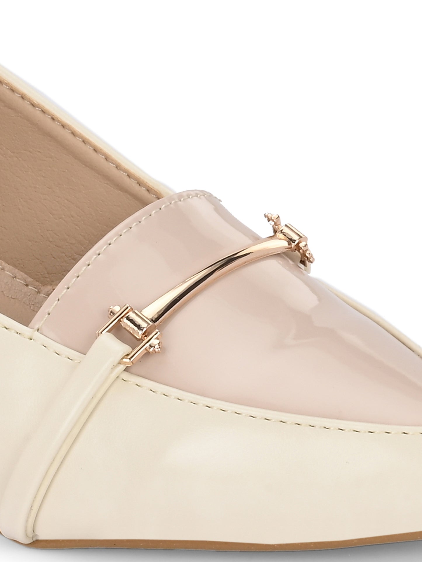 Women Off-White Block Pumps Heeled Sandals