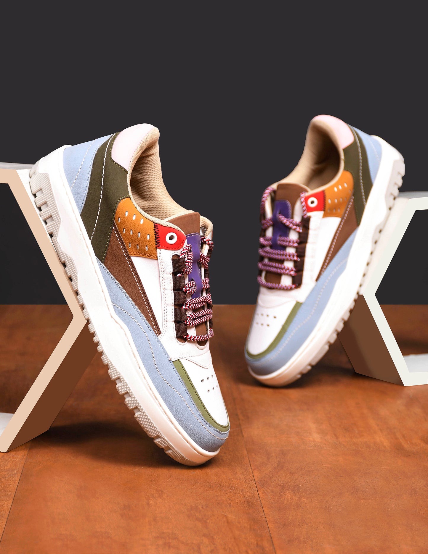 Men's Multi-Color Sneakers Shoes