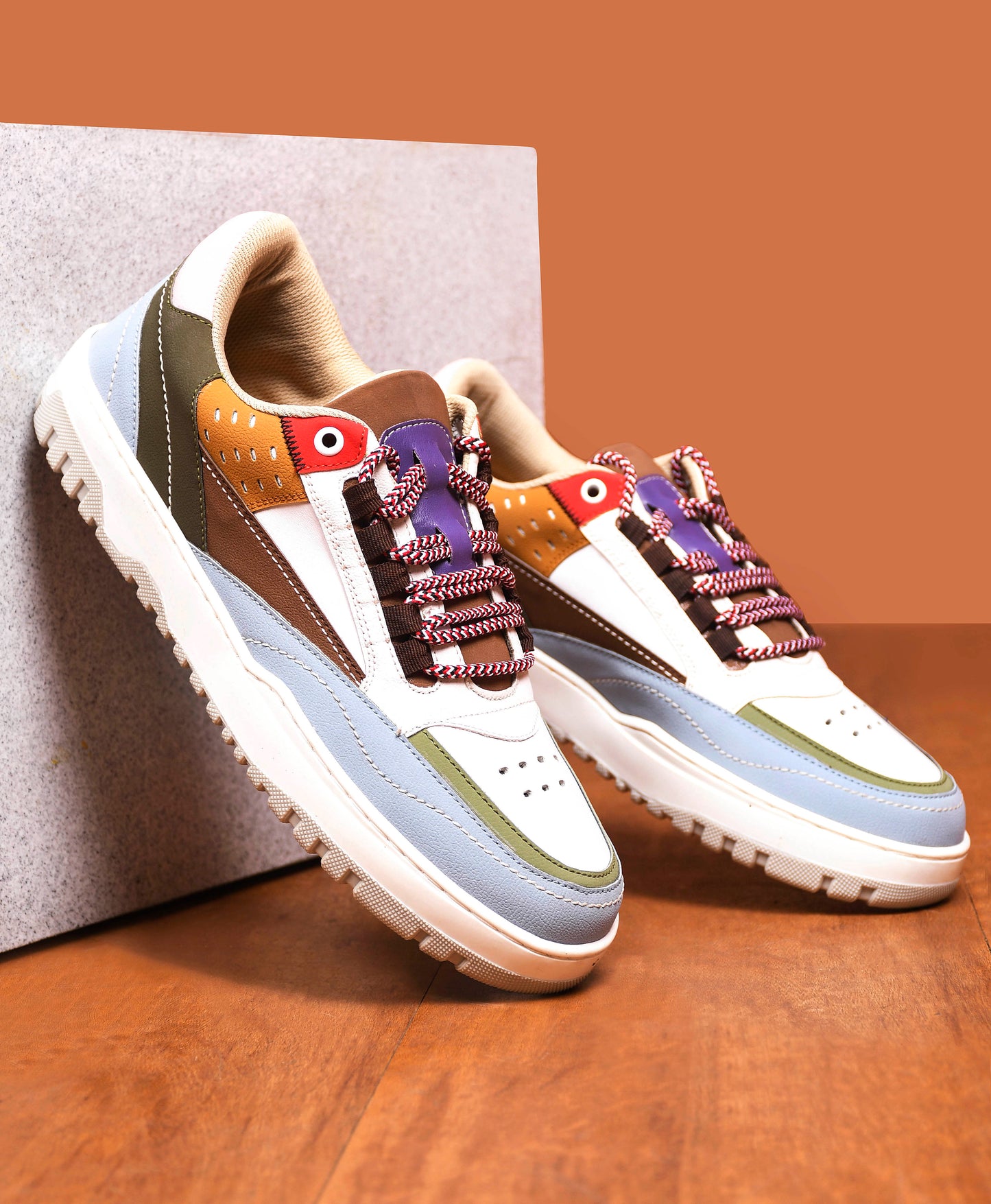 Men's Multi-Color Sneakers Shoes