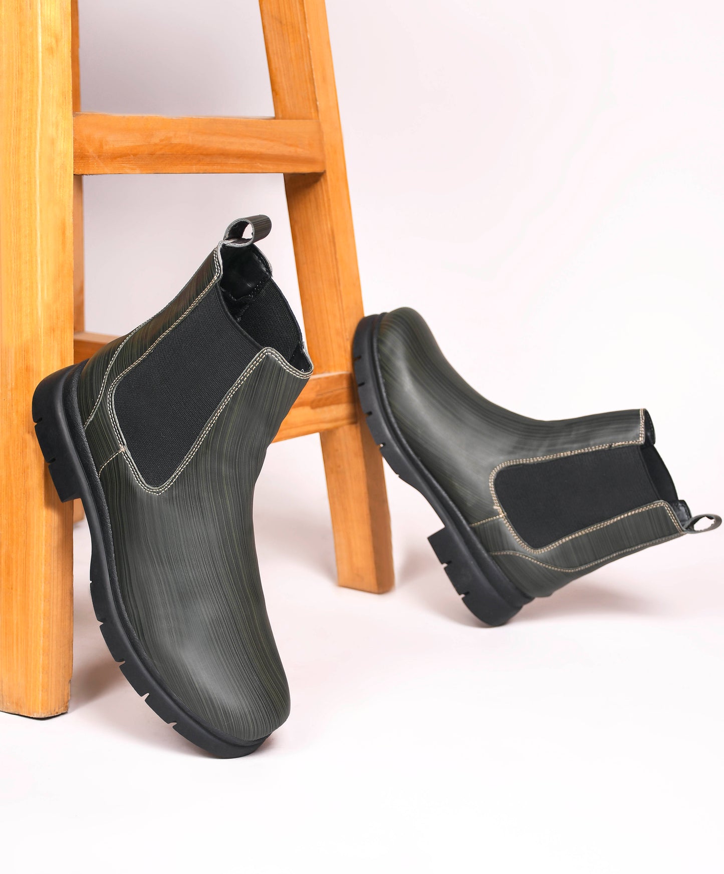 Women Green Casual Boots