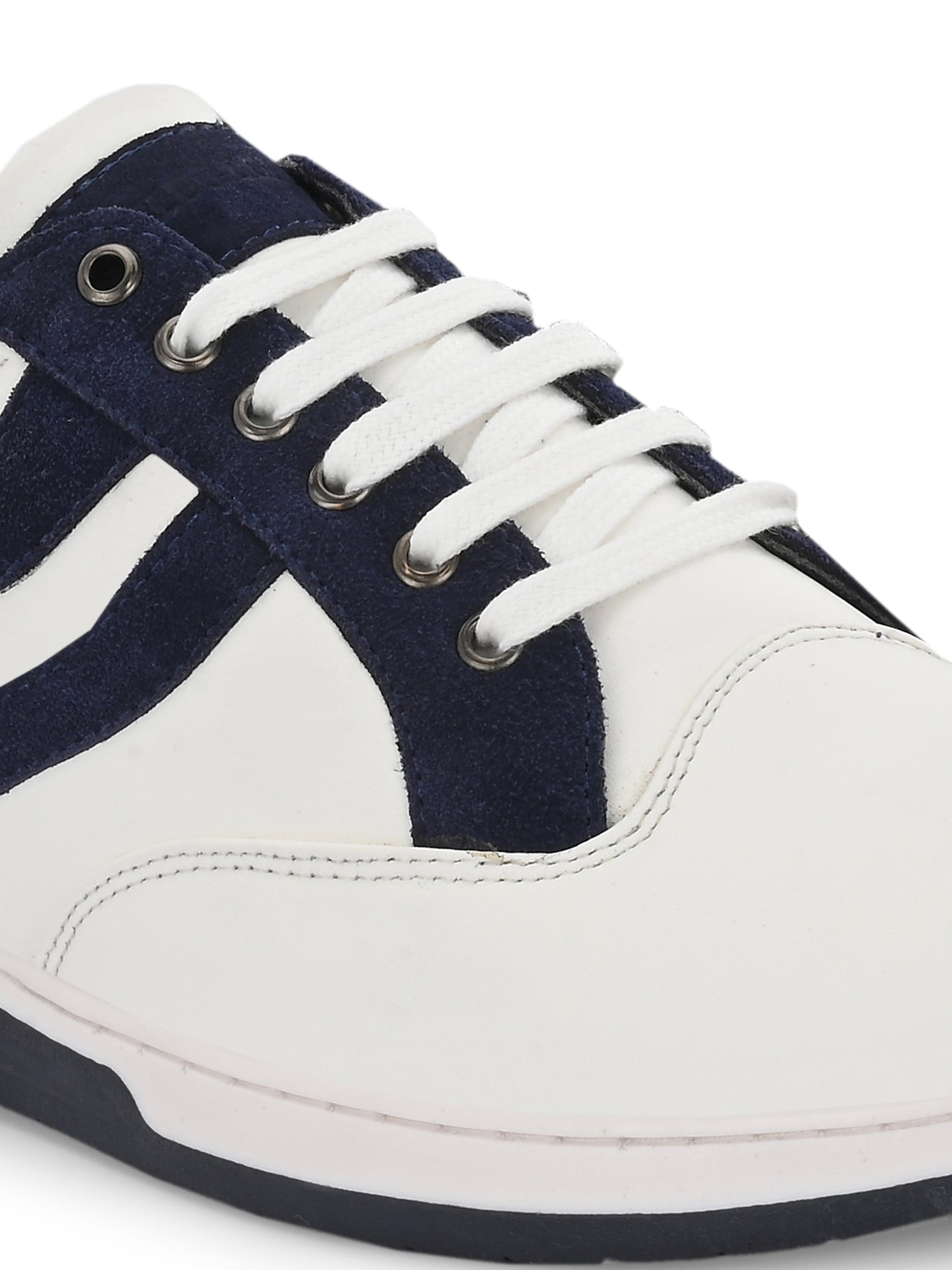 Men's White-Blue Sneakers Shoes
