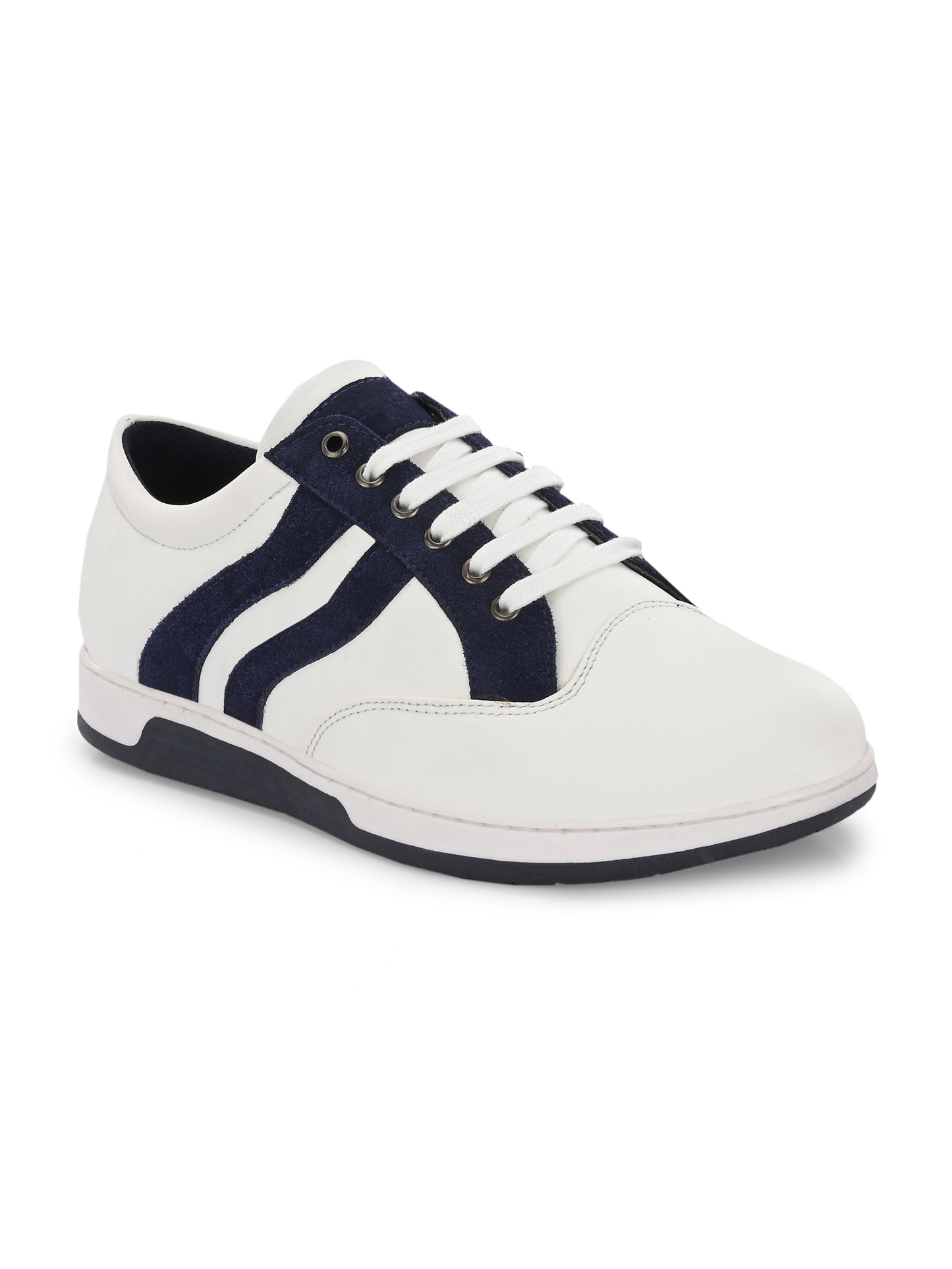 Men's White-Blue Sneakers Shoes