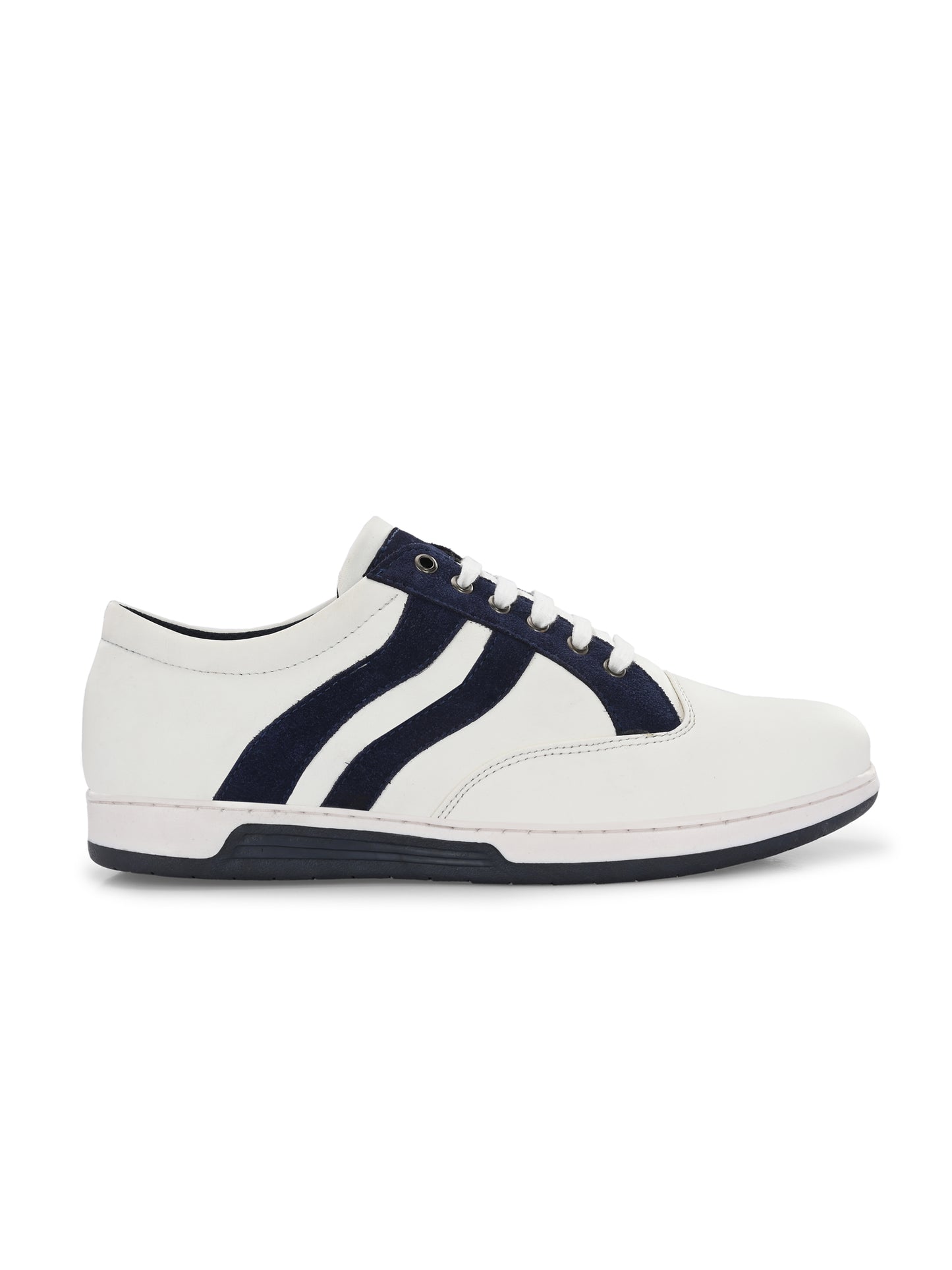 Men's White-Blue Sneakers Shoes