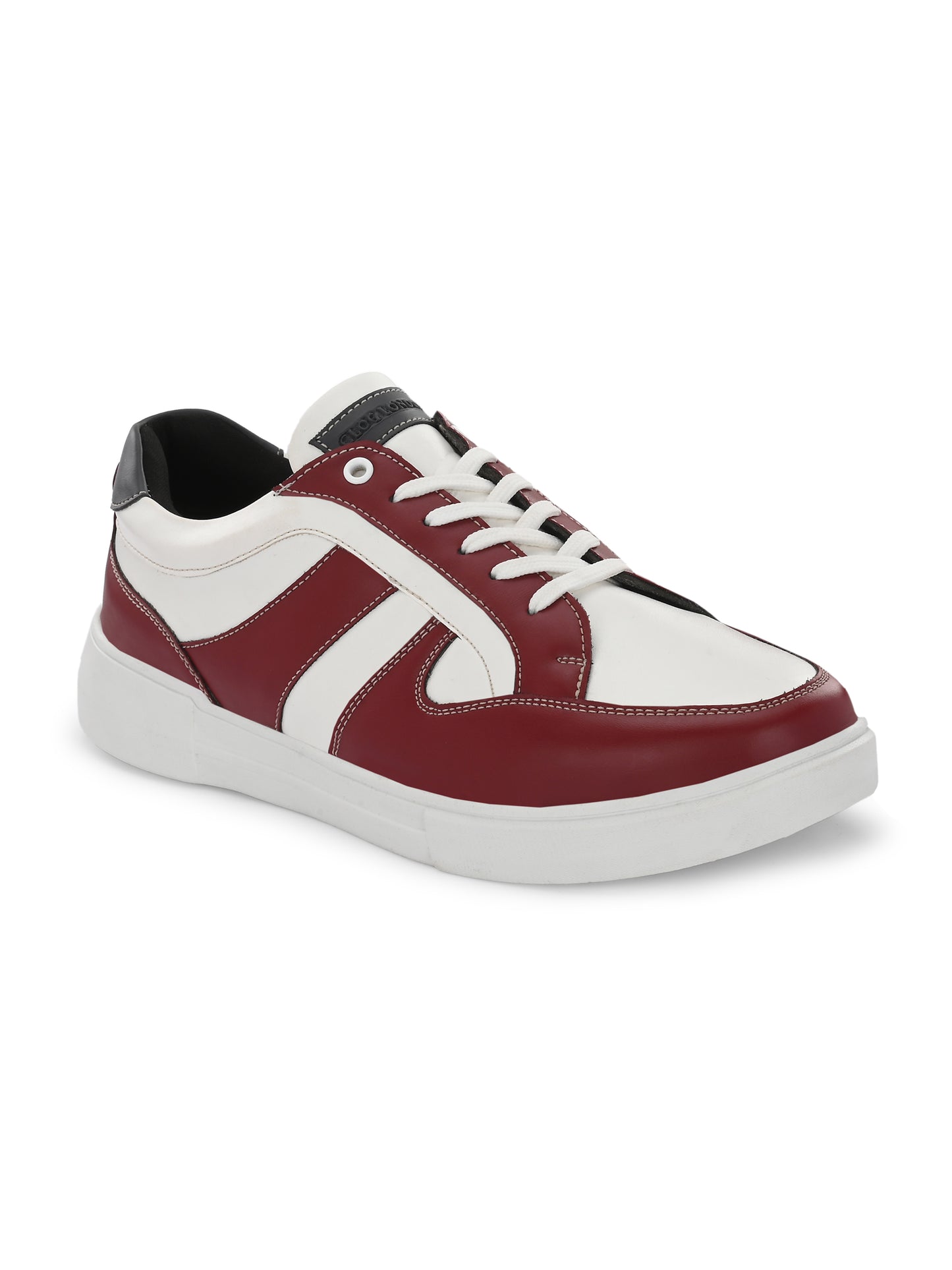 Men's Red & White Sneakers Casual Shoes