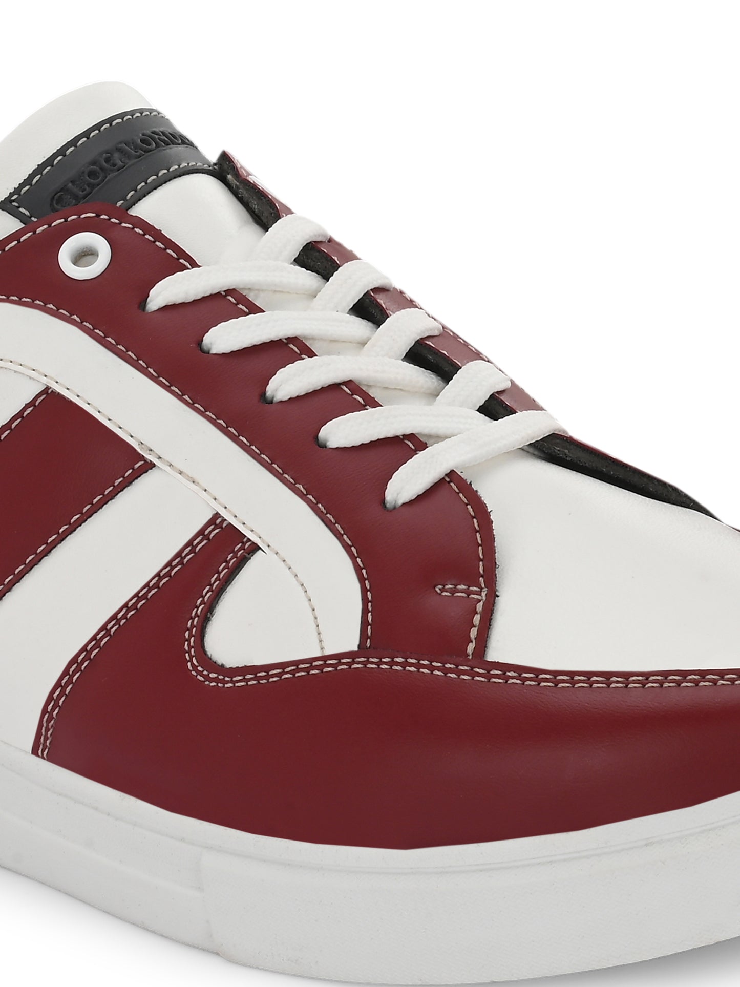 Men's Red & White Sneakers Casual Shoes