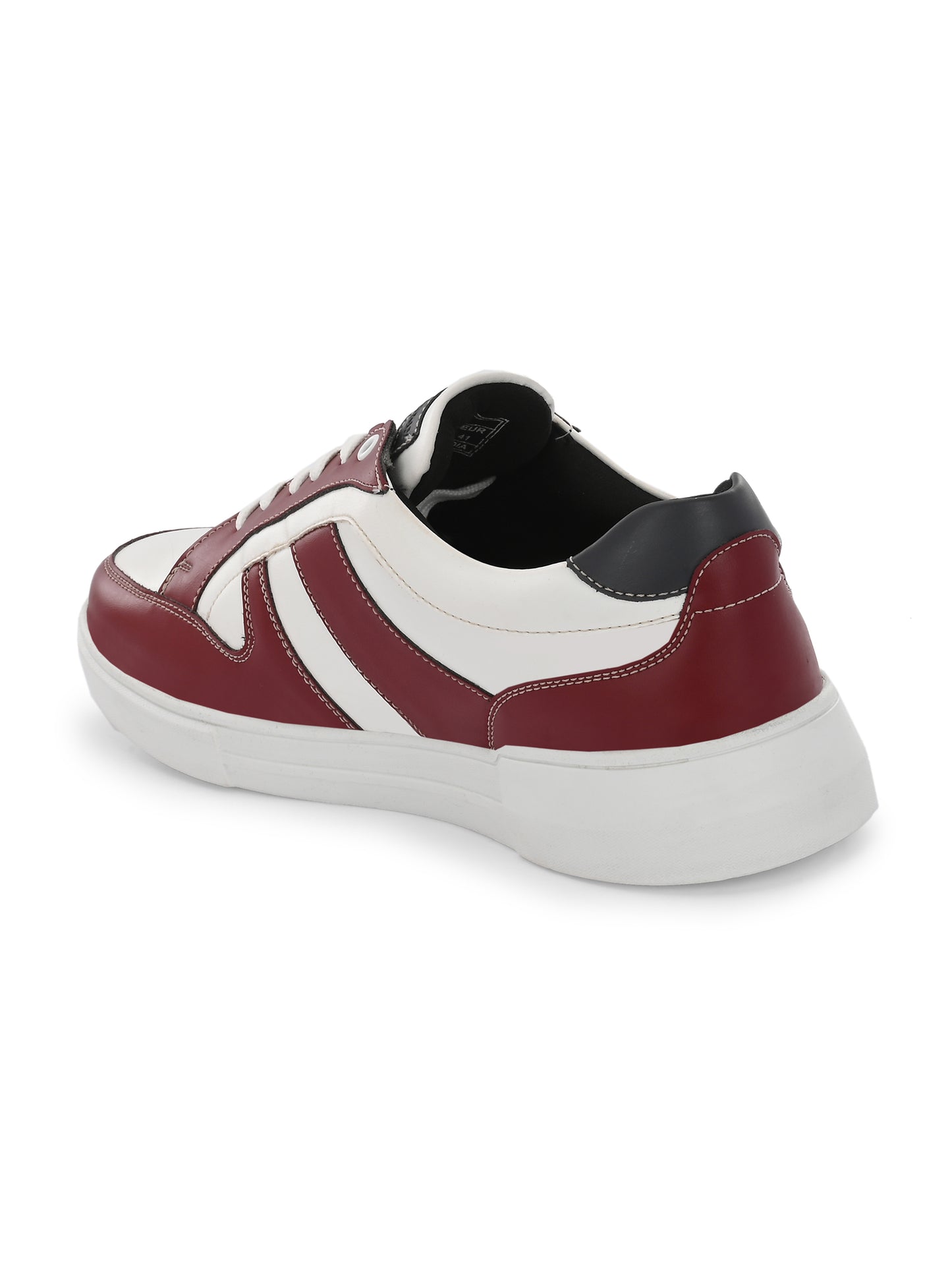 Men's Red & White Sneakers Casual Shoes