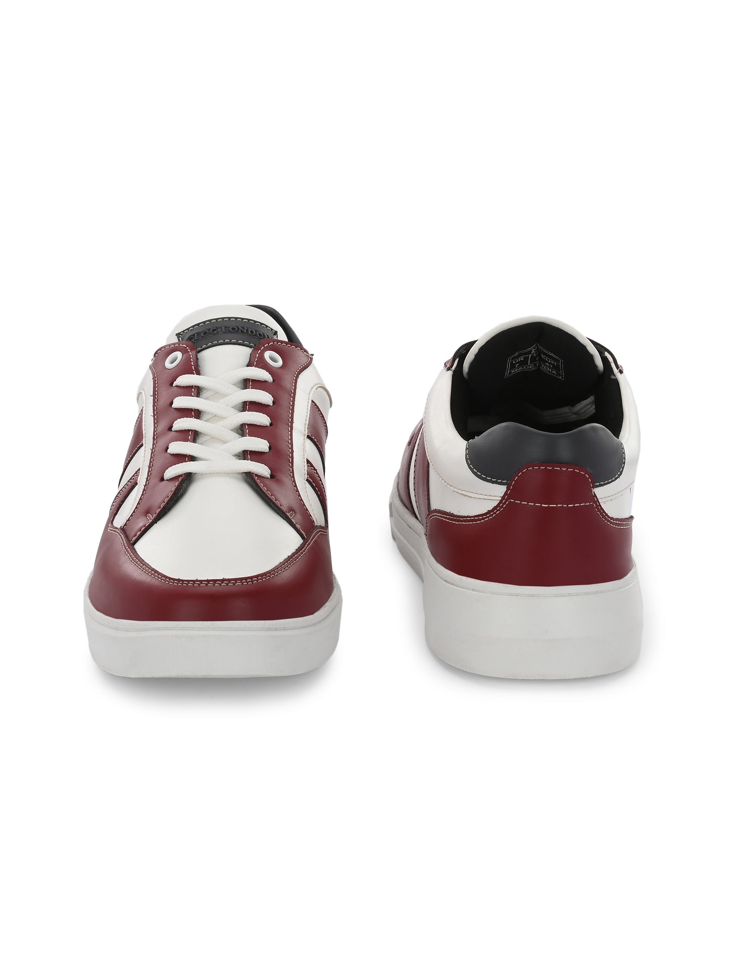 Men's Red & White Sneakers Casual Shoes