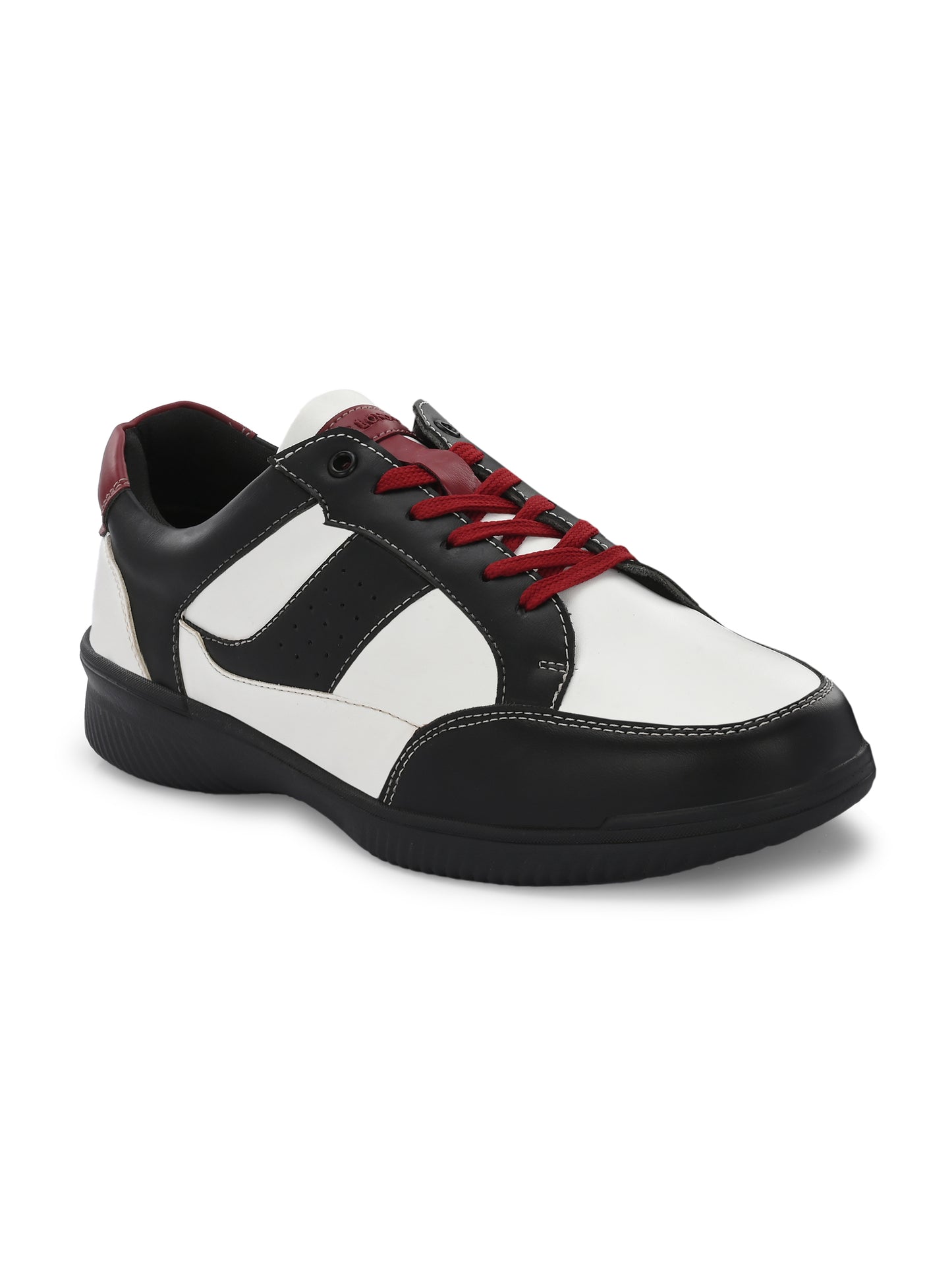 White-Black Sneakers Shoes for Men's
