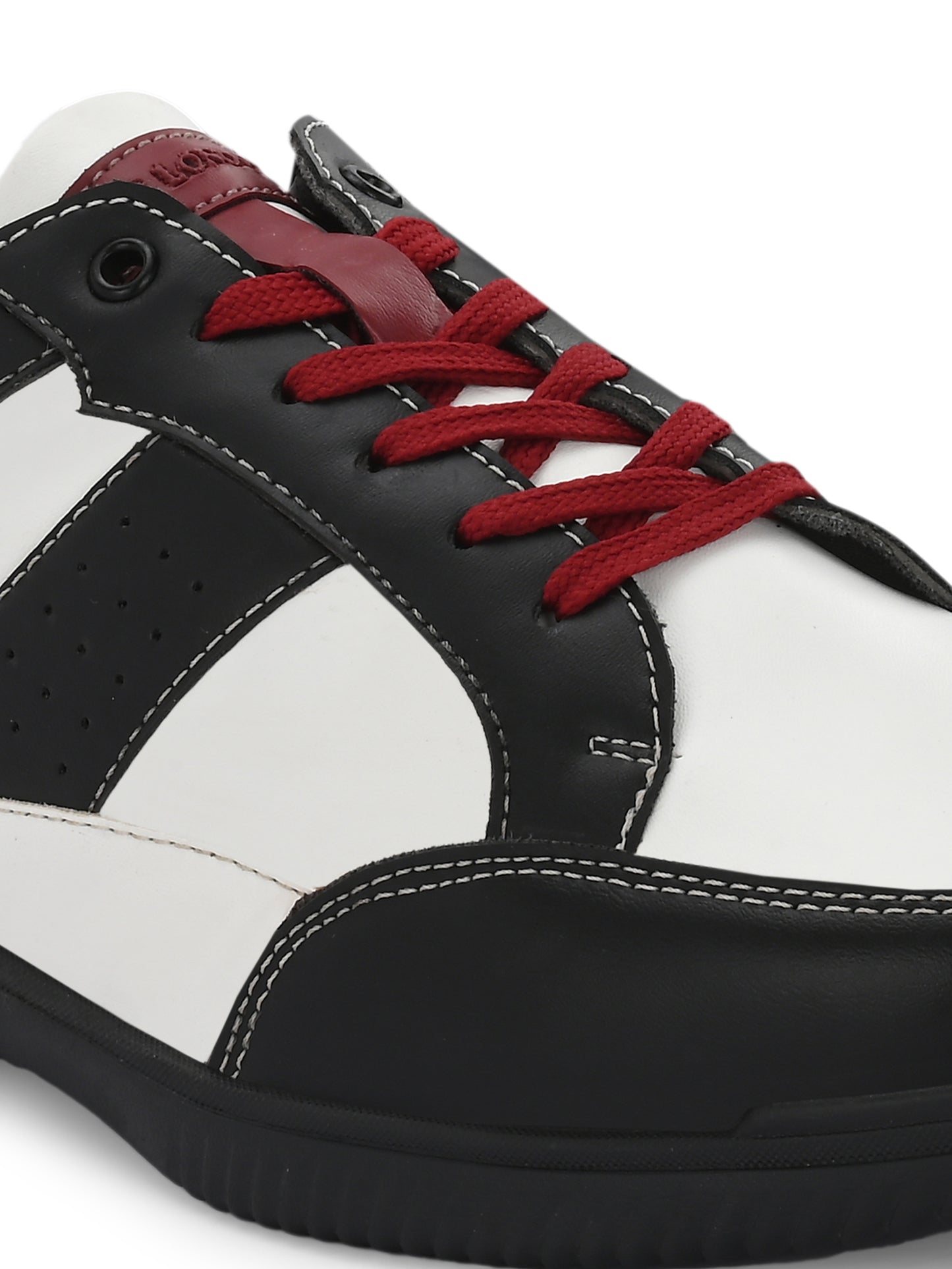 White-Black Sneakers Shoes for Men's