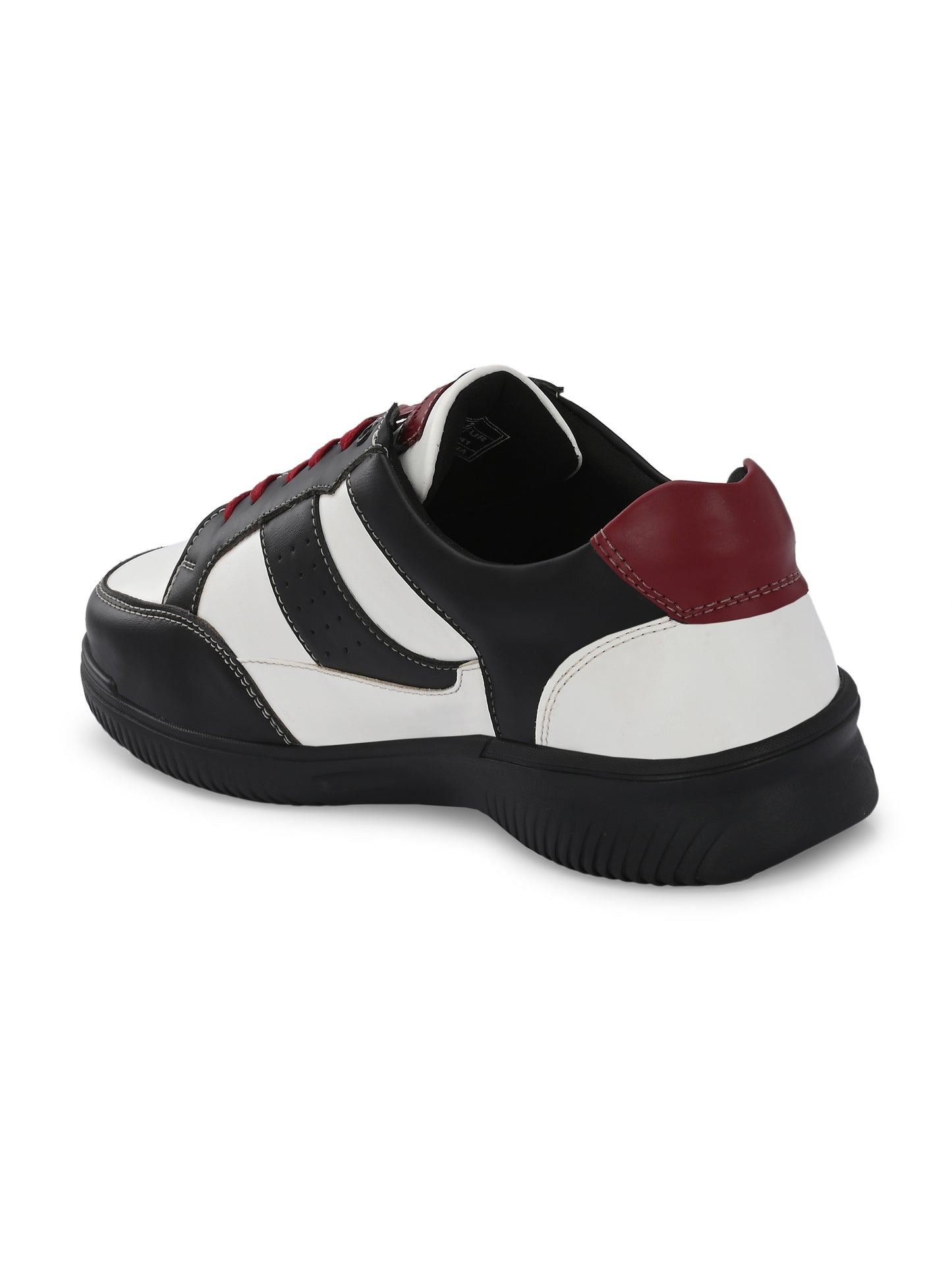 White-Black Sneakers Shoes for Men's