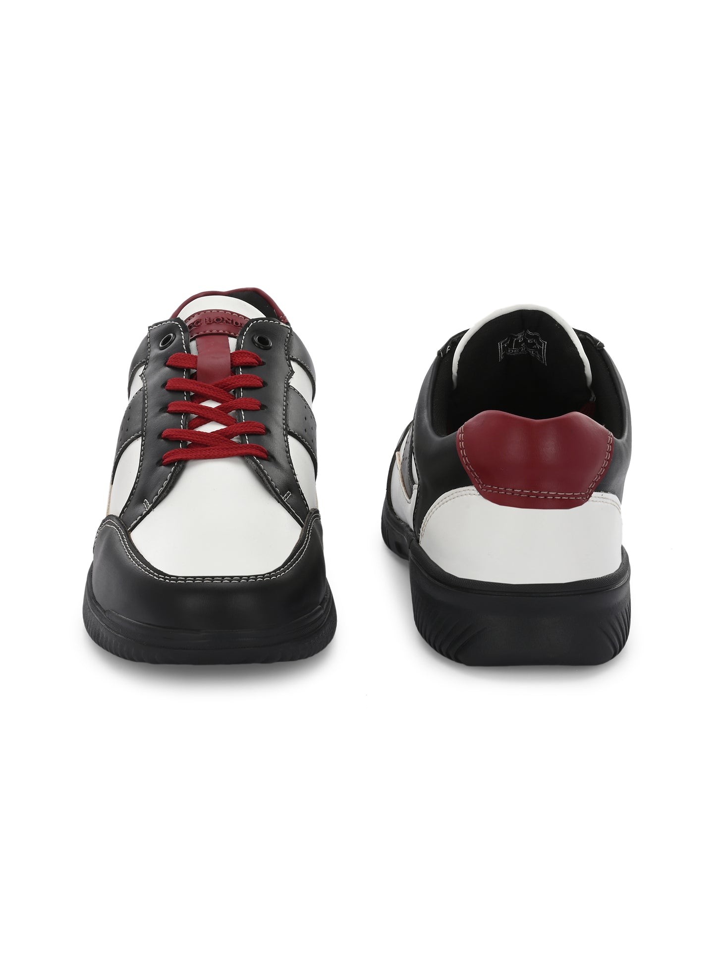 White-Black Sneakers Shoes for Men's