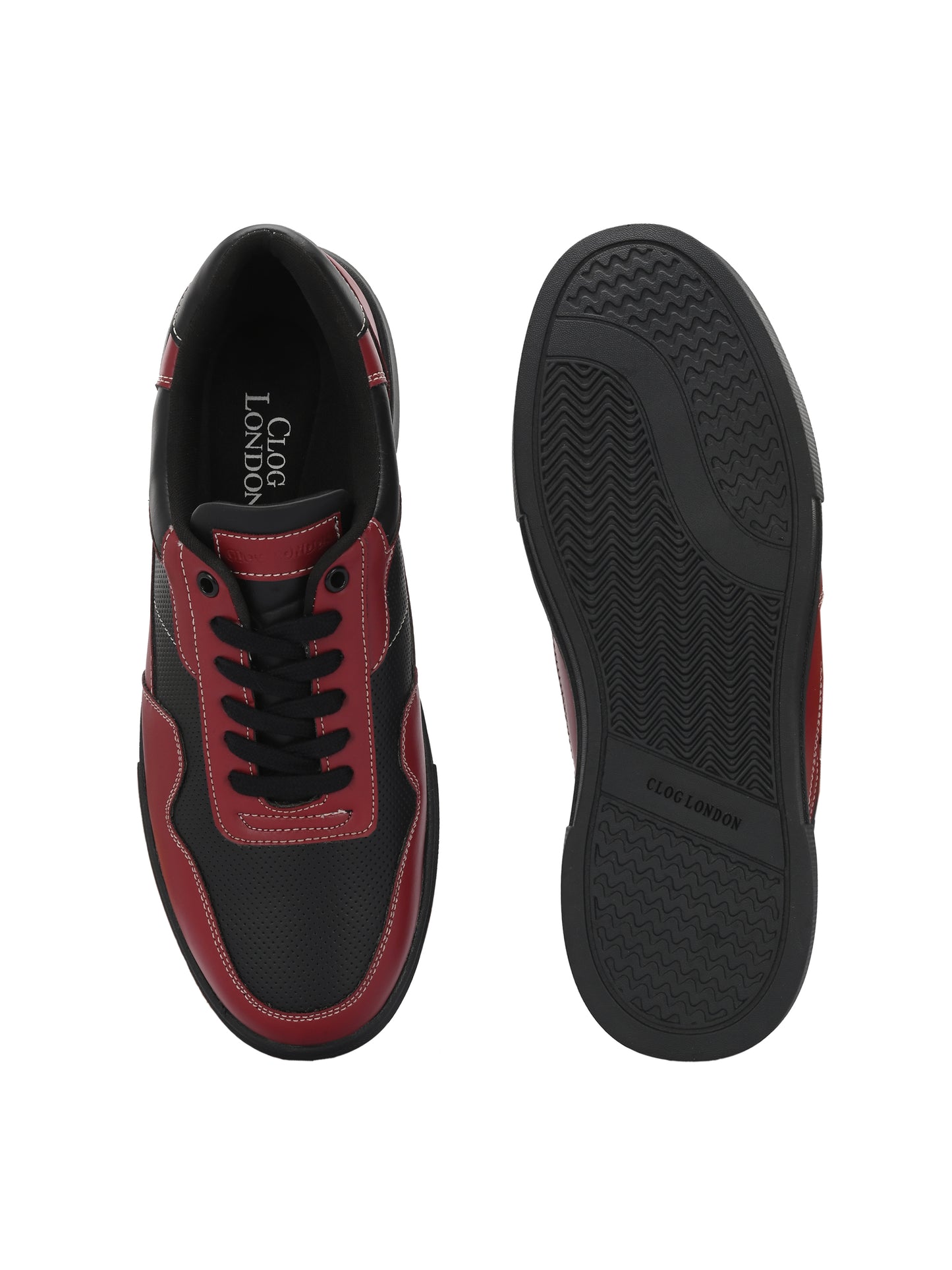 Men's Red-Black Sneakers Shoes