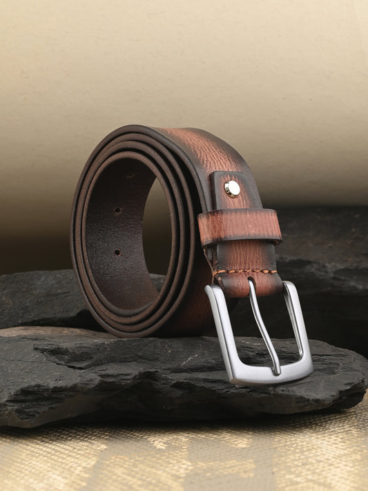 Formal Brown Leather Belts for Men's