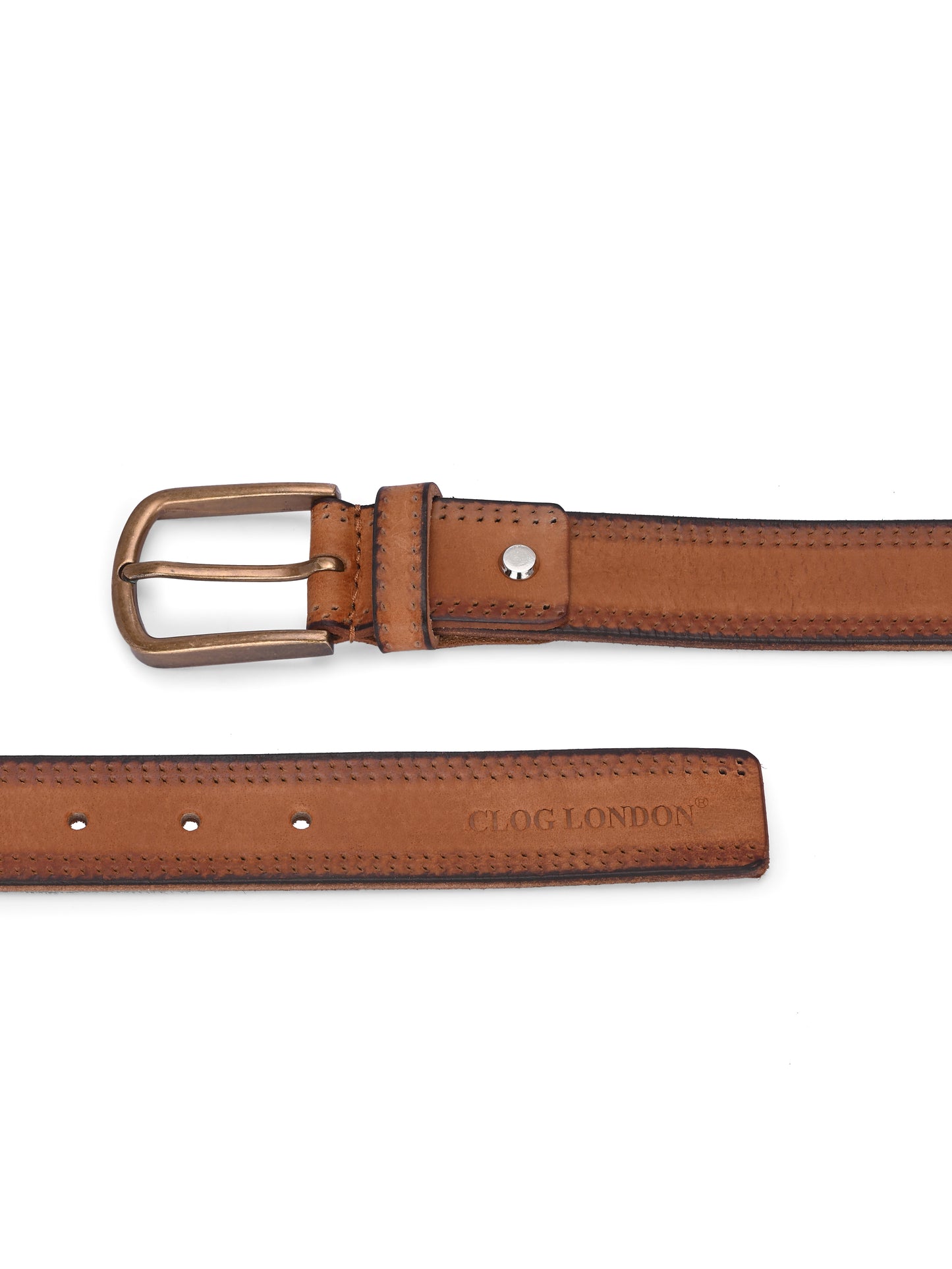 Tan & Black Leather Belts for Men's