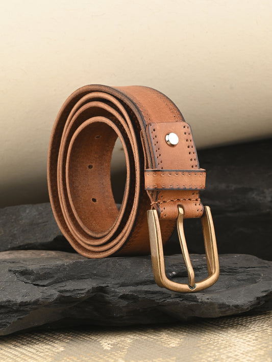 Tan & Black Leather Belts for Men's