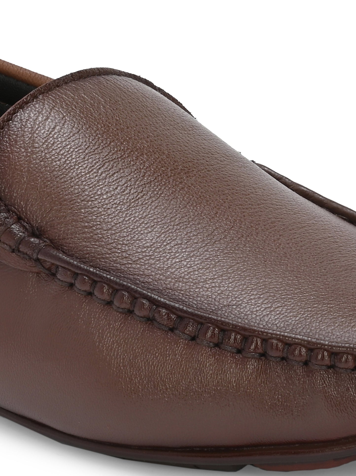 Men's Textured Leather Loafer Shoes