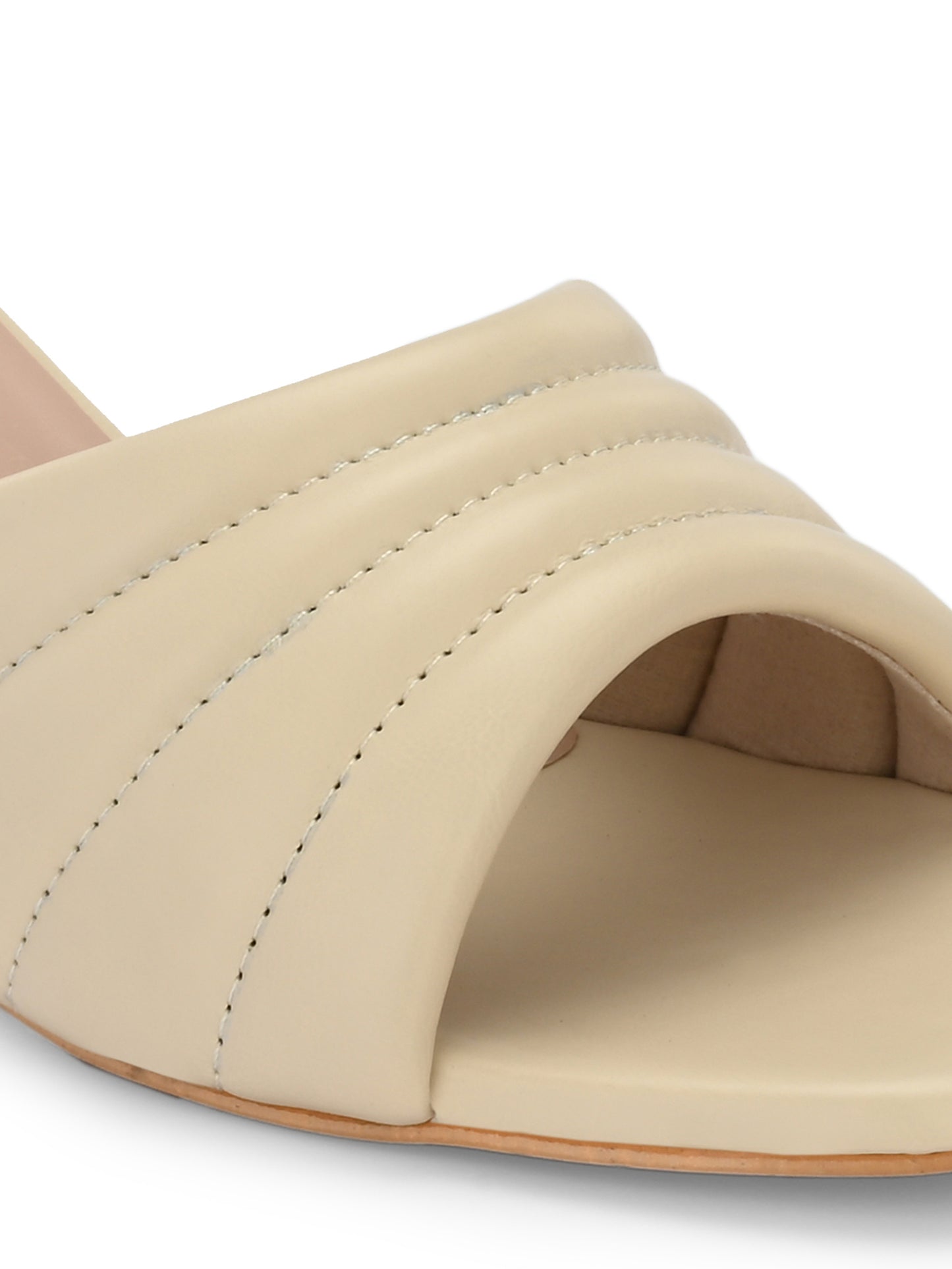 Women Green Double Strap Heel Sandals