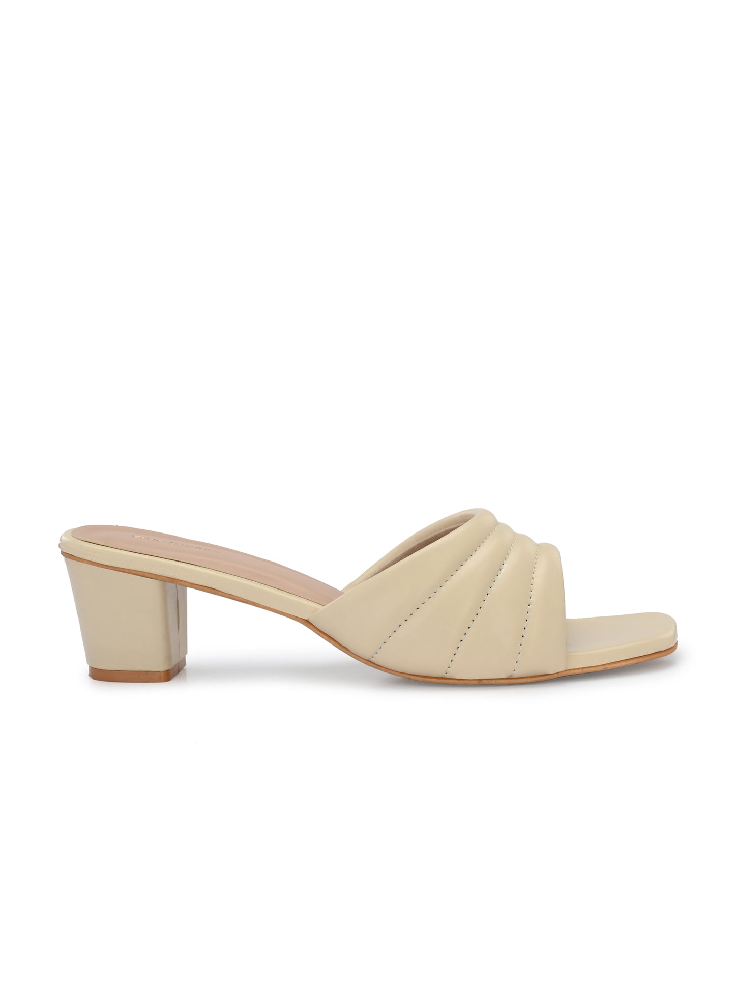 Women Green Double Strap Heel Sandals
