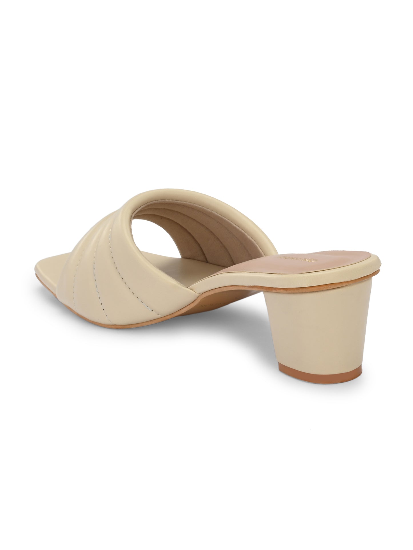 Women Green Double Strap Heel Sandals