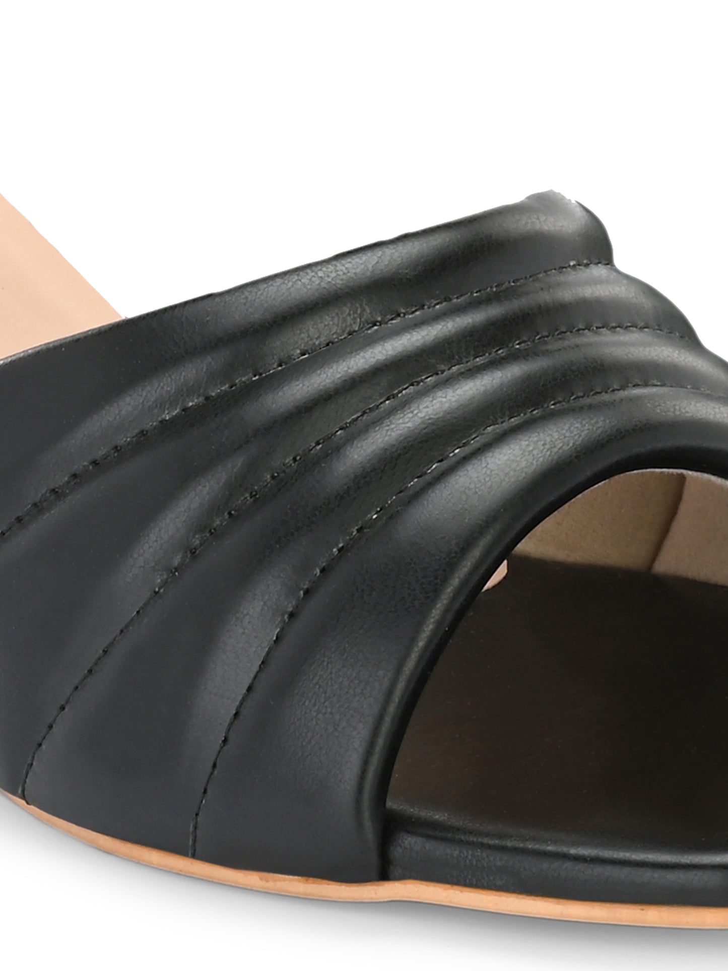 Women Green Double Strap Heel Sandals