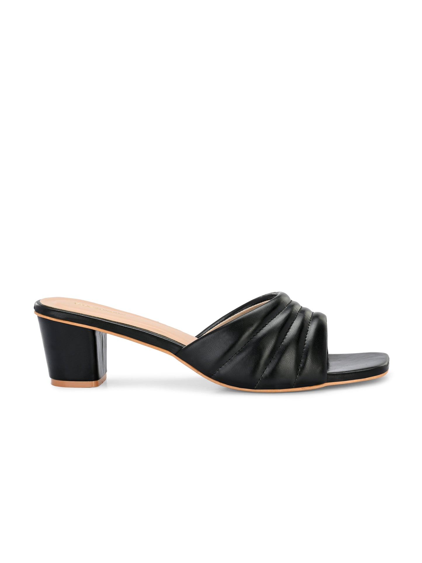 Women Green Double Strap Heel Sandals