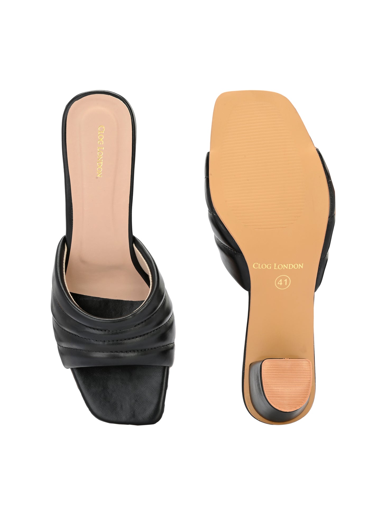 Women Green Double Strap Heel Sandals