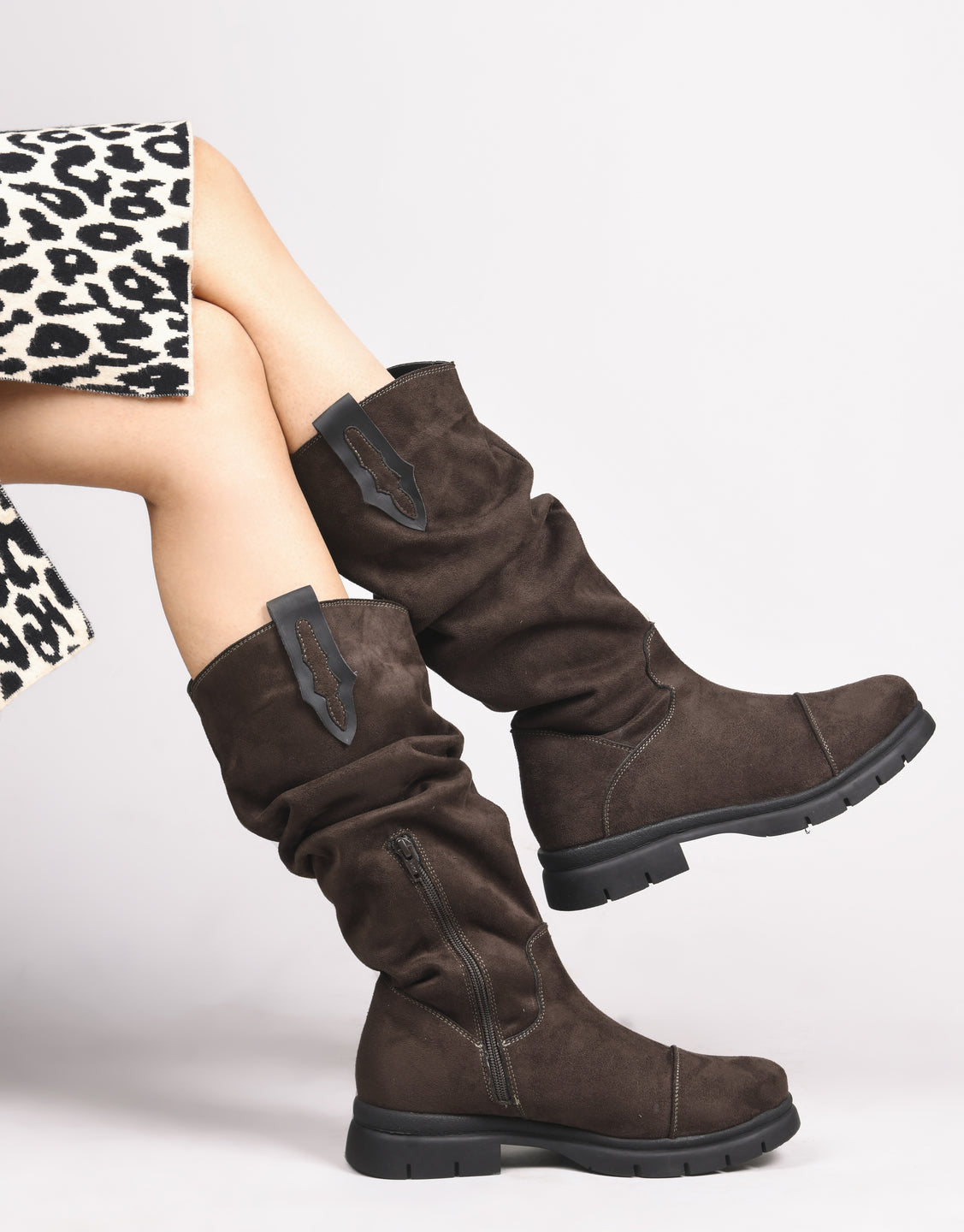 Women Green Casual Boots