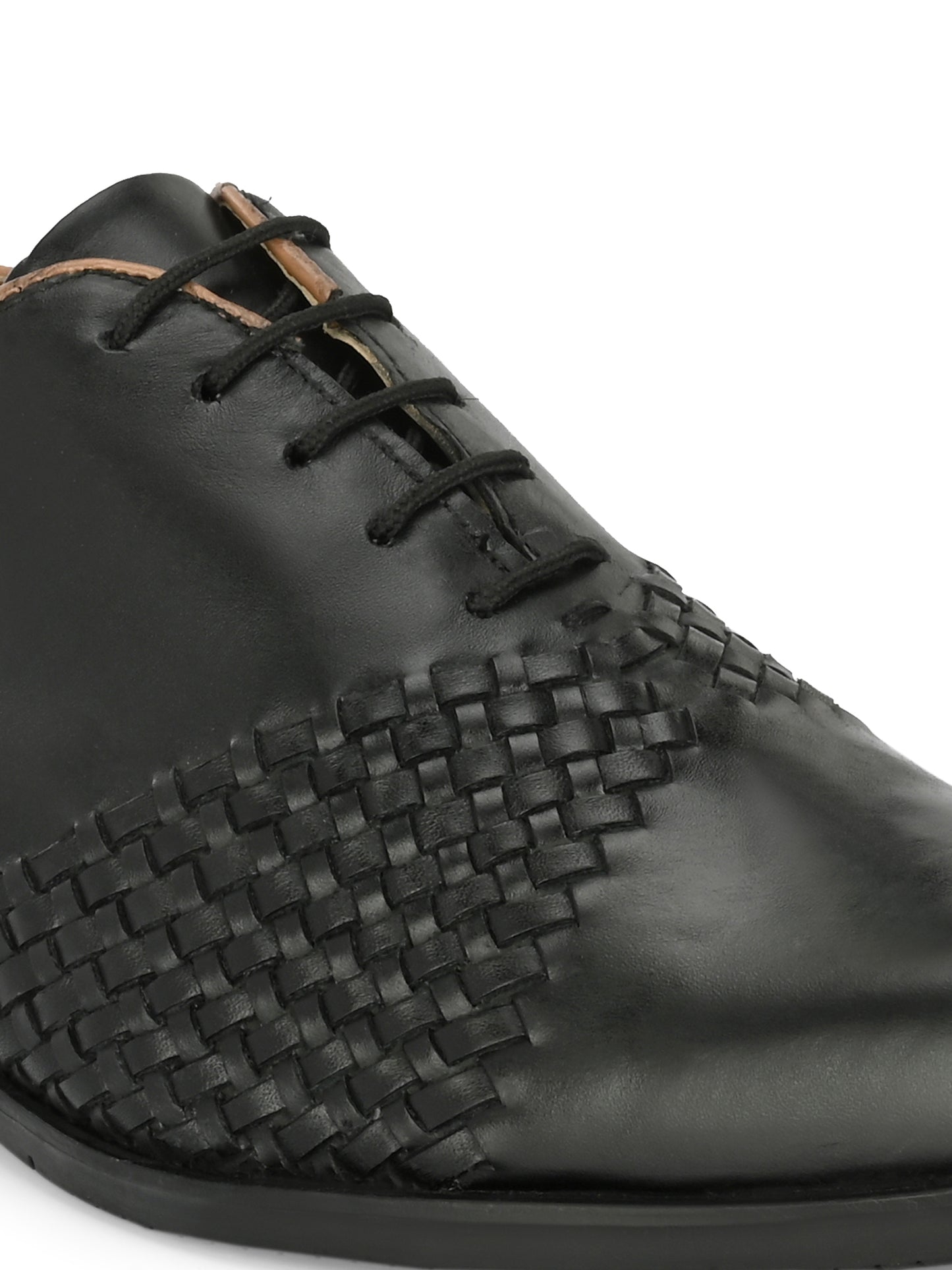 Men's Textured Leather Formal Derby Shoes
