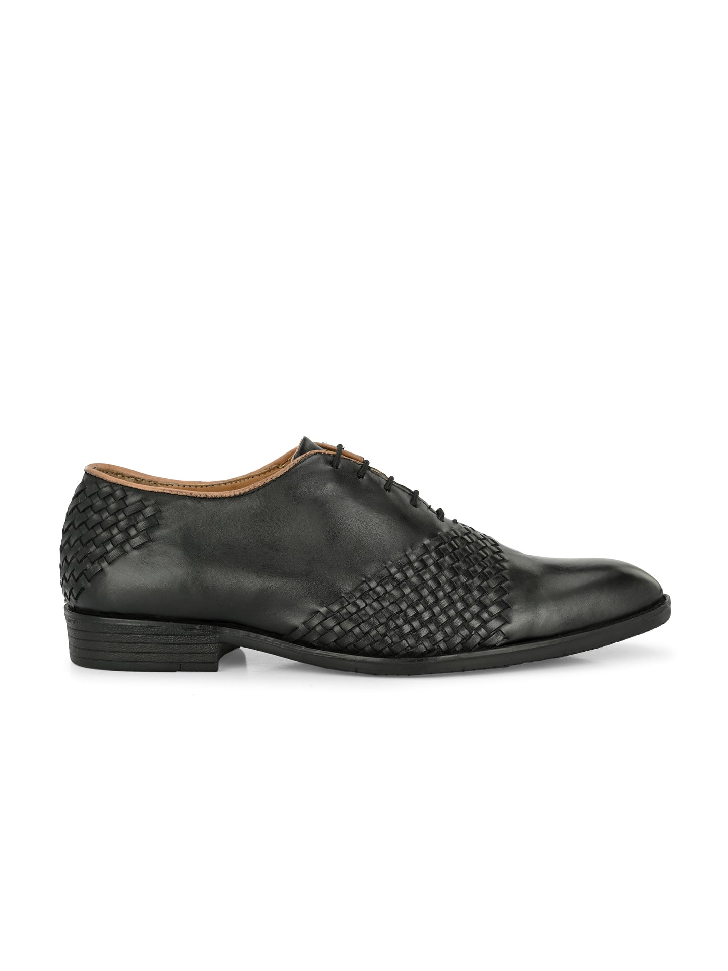 Men's Textured Leather Formal Derby Shoes