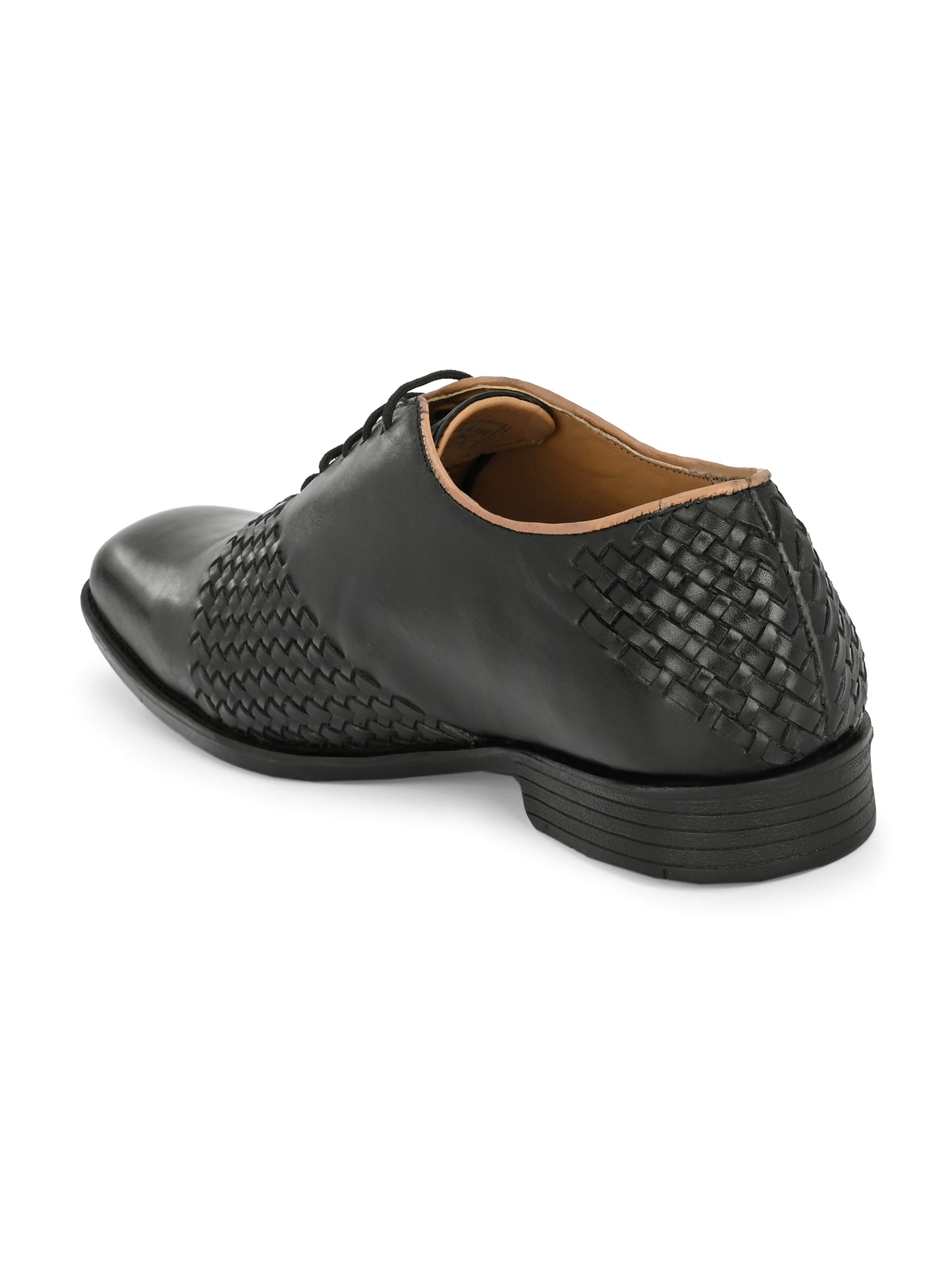 Men's Textured Leather Formal Derby Shoes