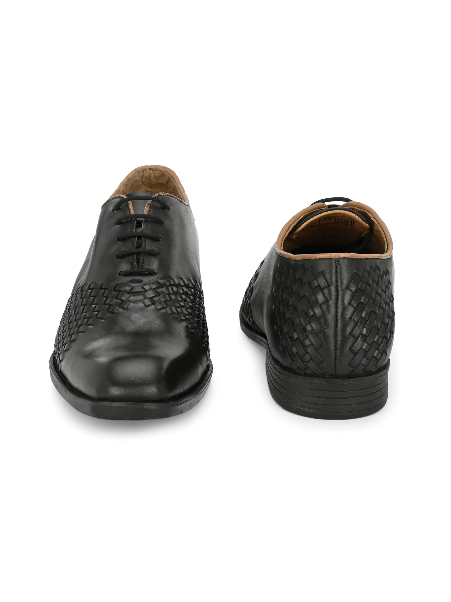 Men's Textured Leather Formal Derby Shoes
