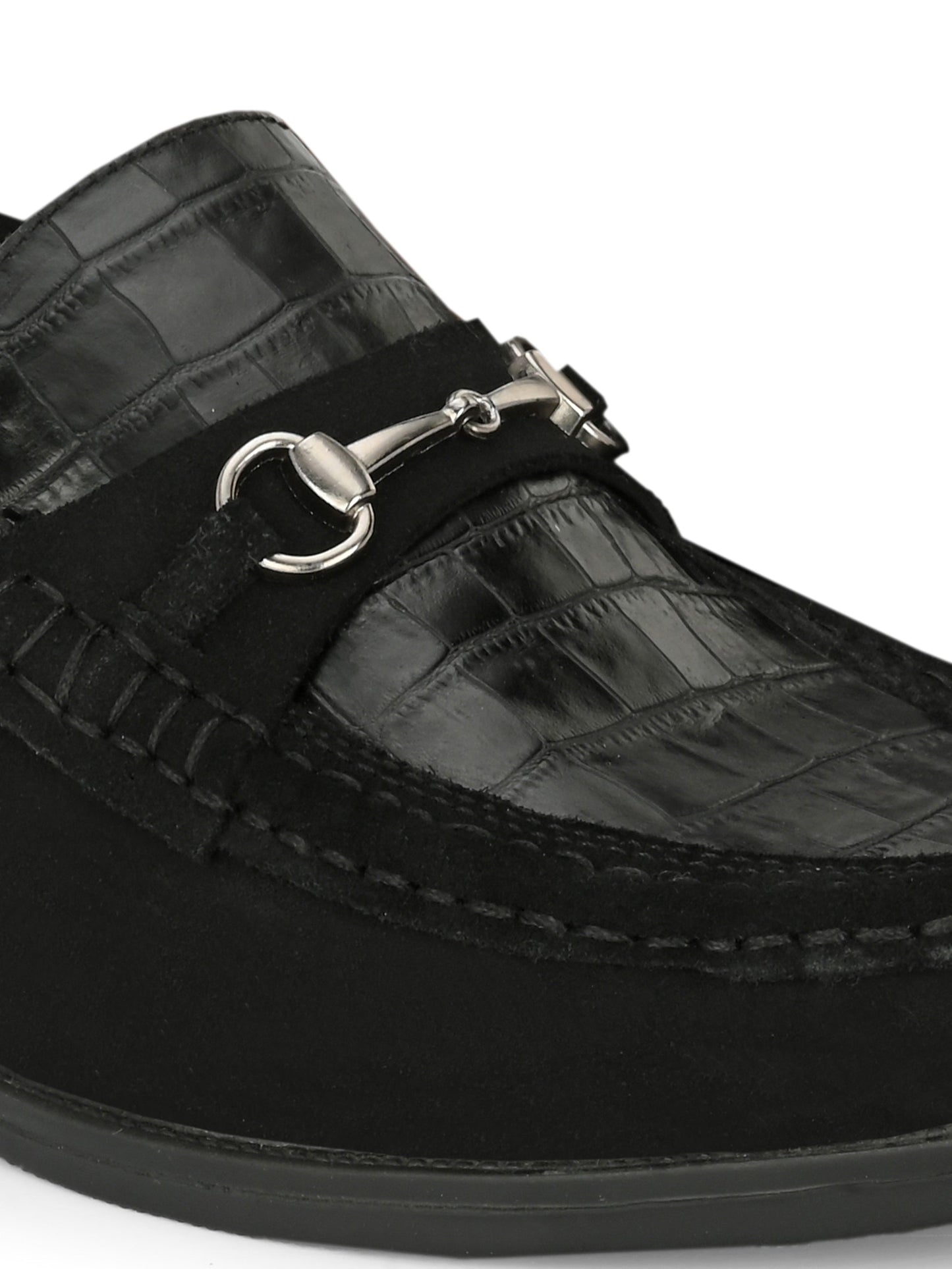 Men's Textured Leather Loafer Shoes