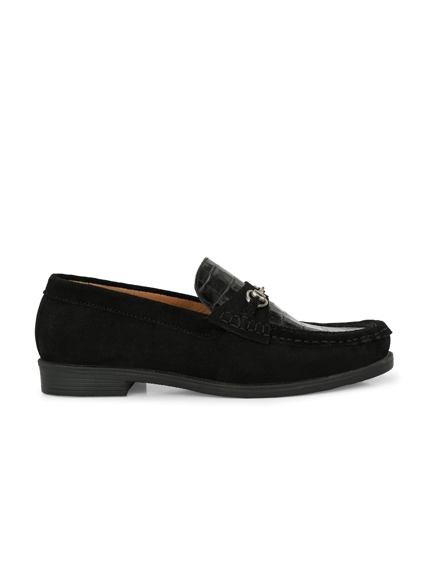 Men's Textured Leather Loafer Shoes