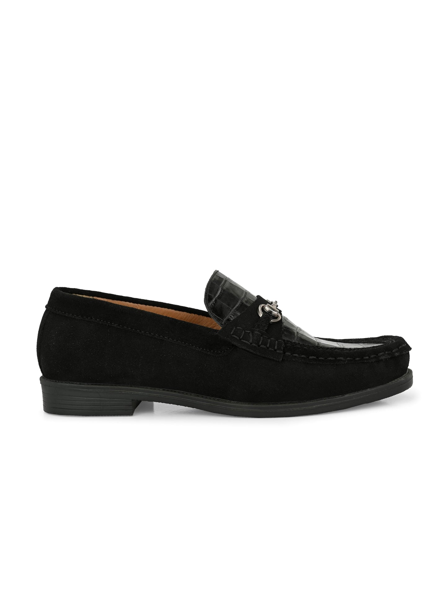 Men's Textured Leather Loafer Shoes