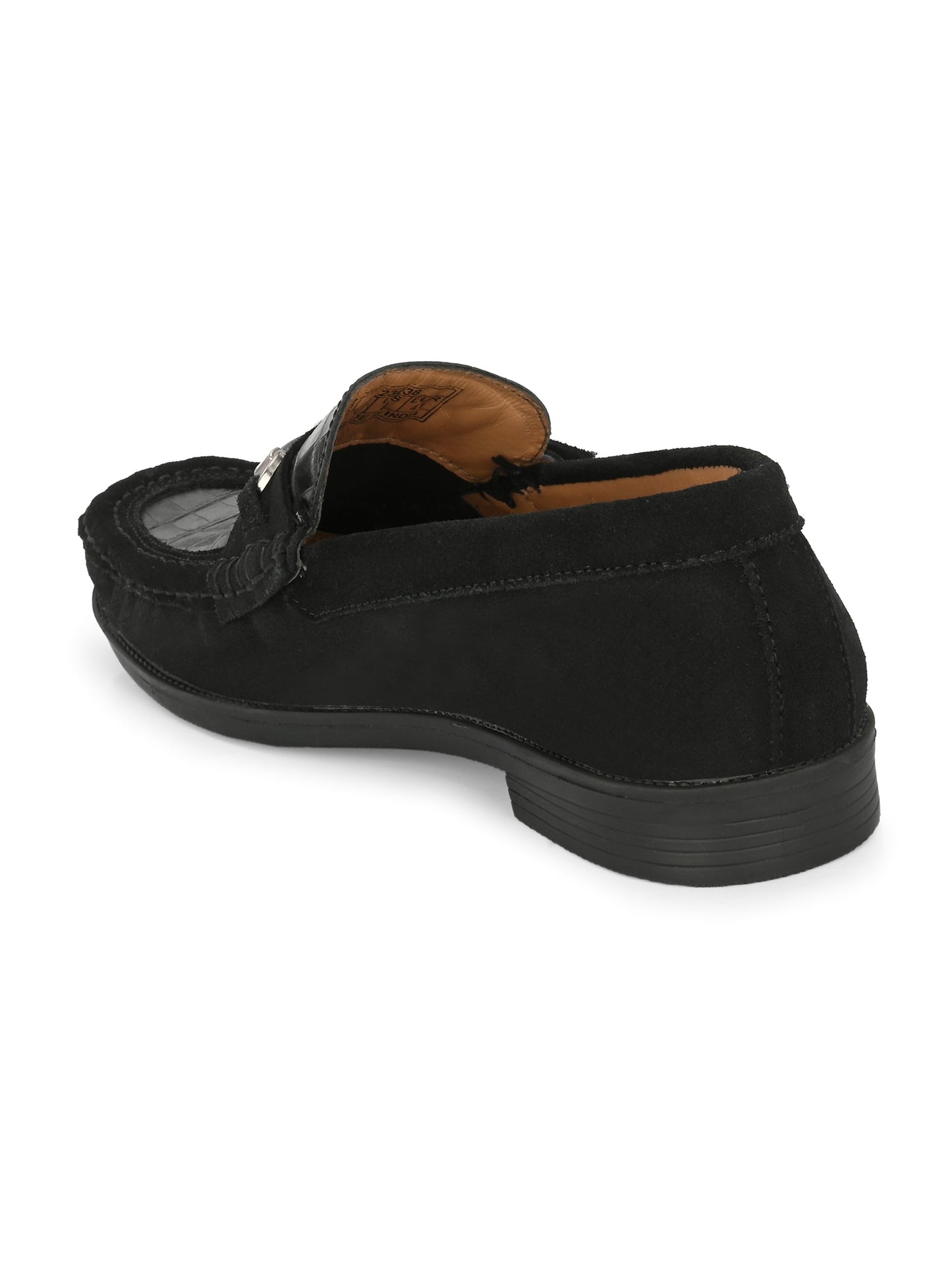 Men's Textured Leather Loafer Shoes