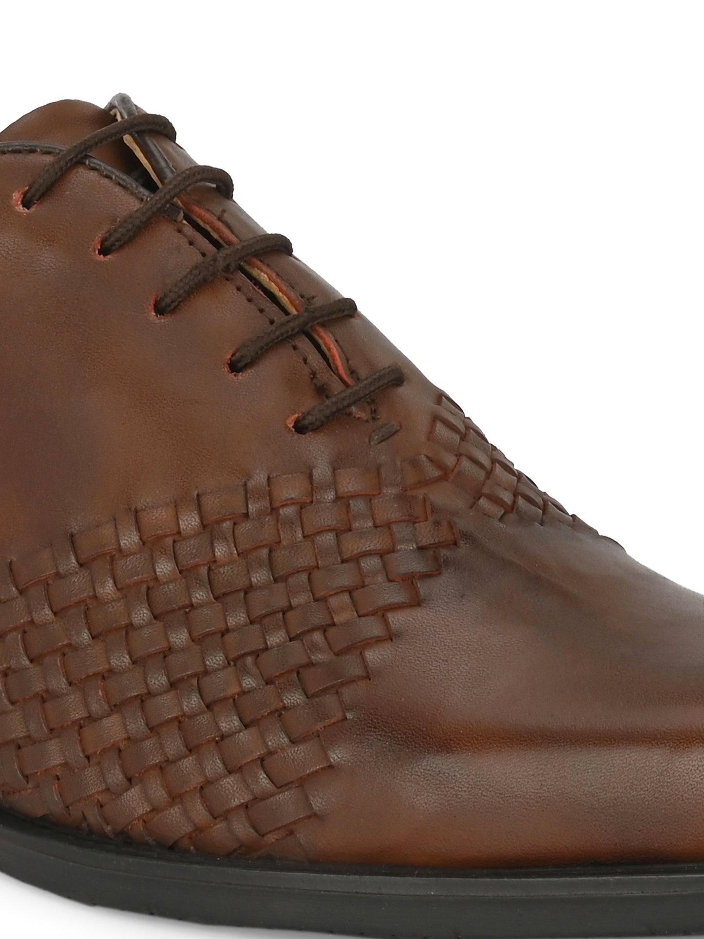 Men's Textured Leather Formal Derby Shoes
