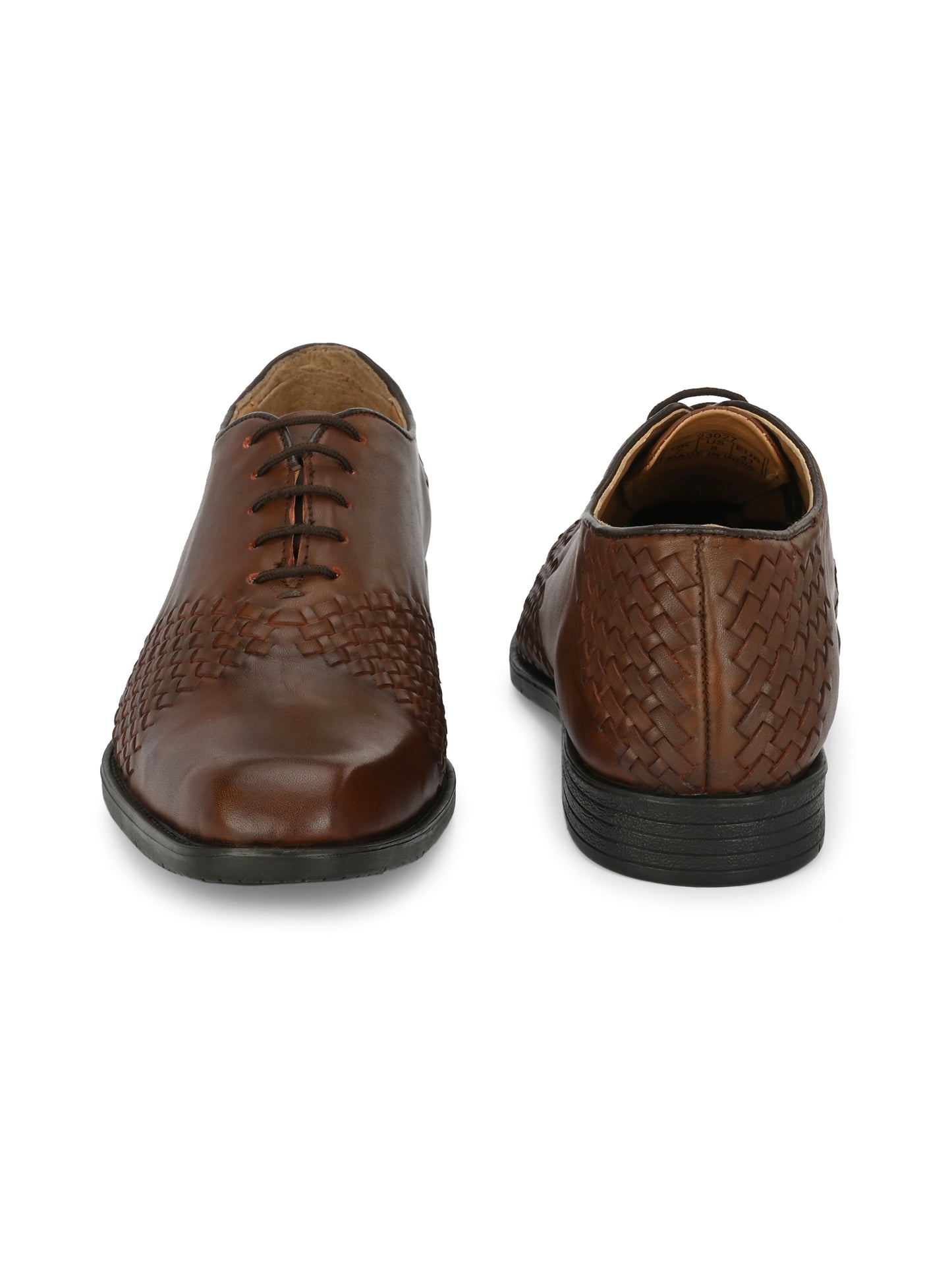 Men's Textured Leather Formal Derby Shoes