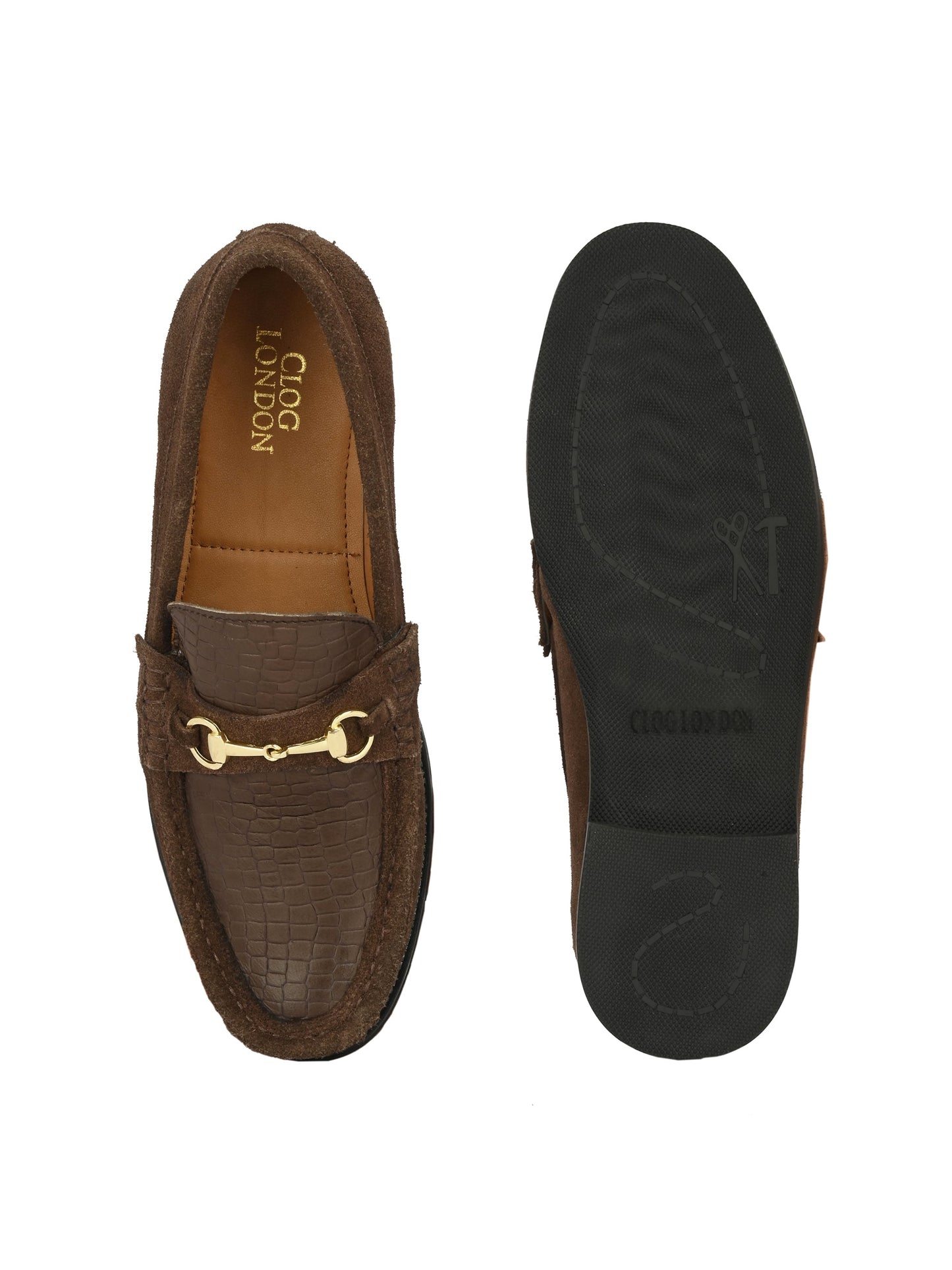Men's Textured Leather Loafer Shoes