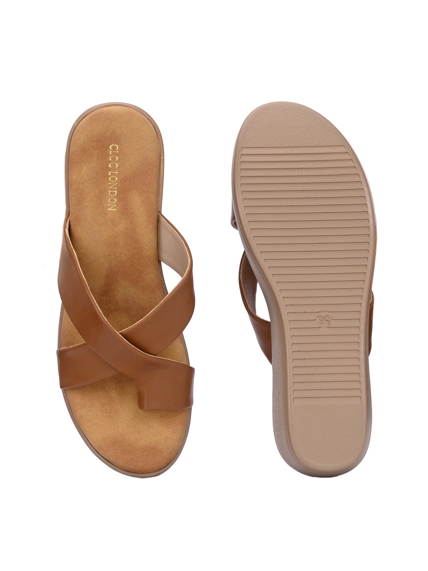 Women Brown Wedges Heeled Sandals