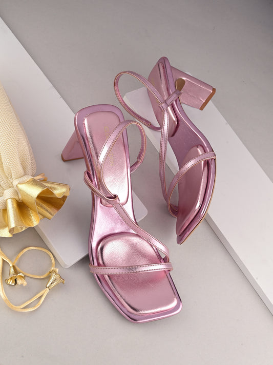 Women Purple Heels Sandals